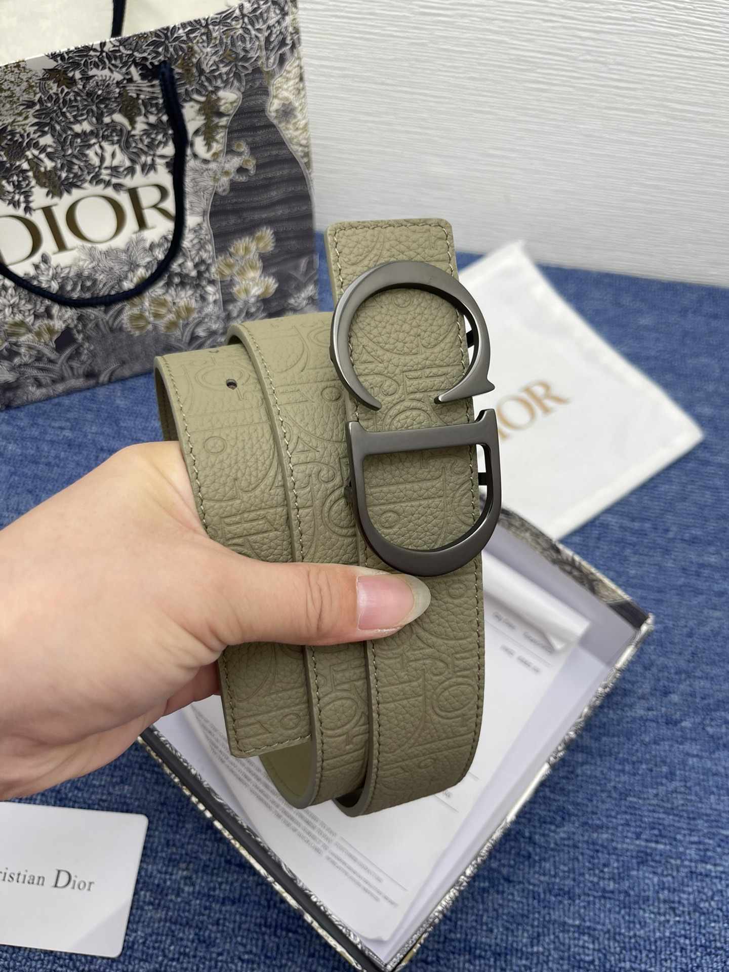 Dior Men Belt Width 3.5cm