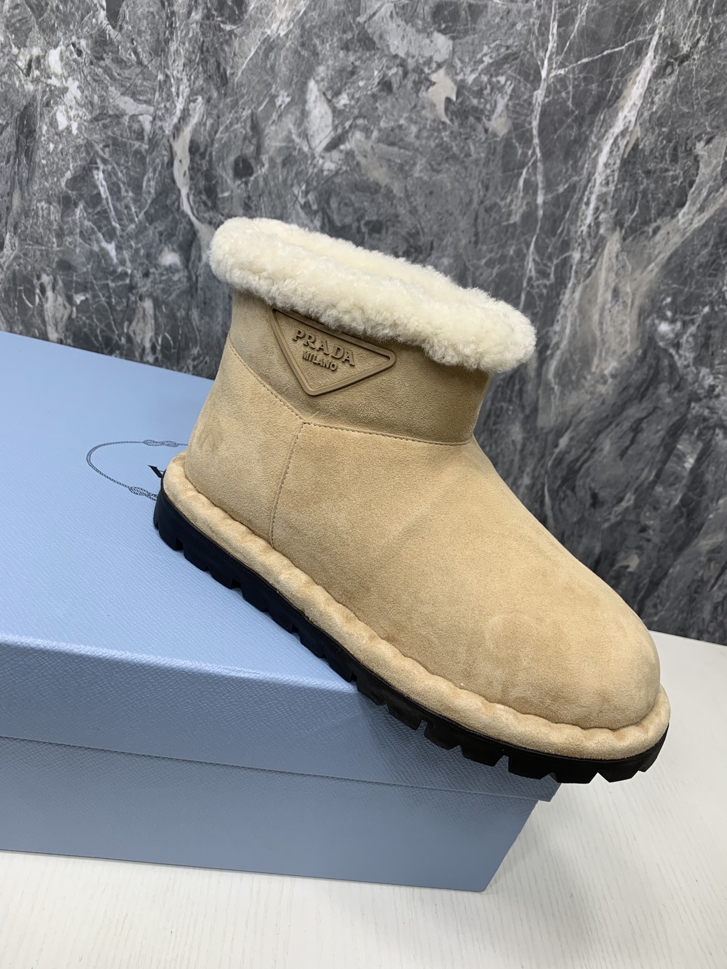 Prada Women Snow Boots Brown Size 36-41