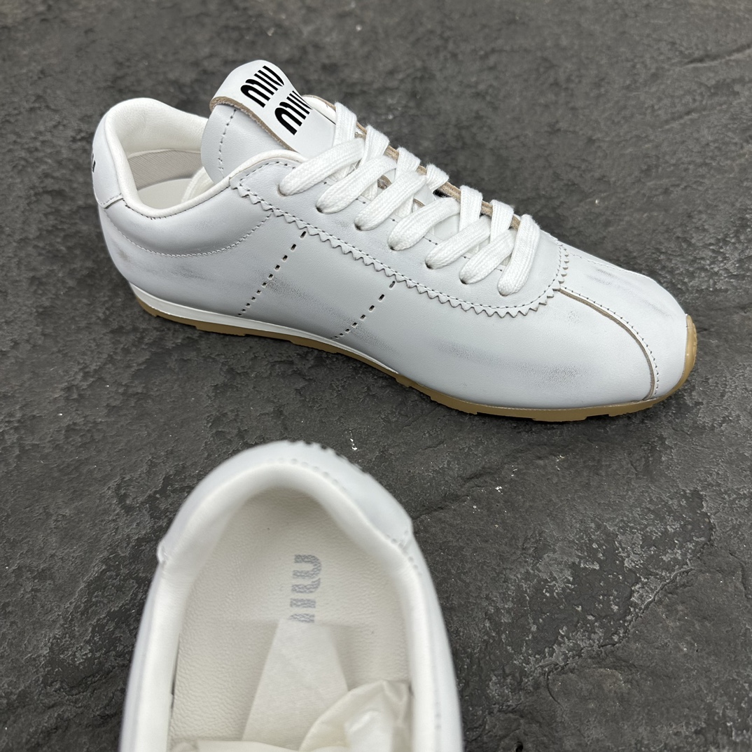 MiuMiu Plume Nappa Sneaker Size 35-40