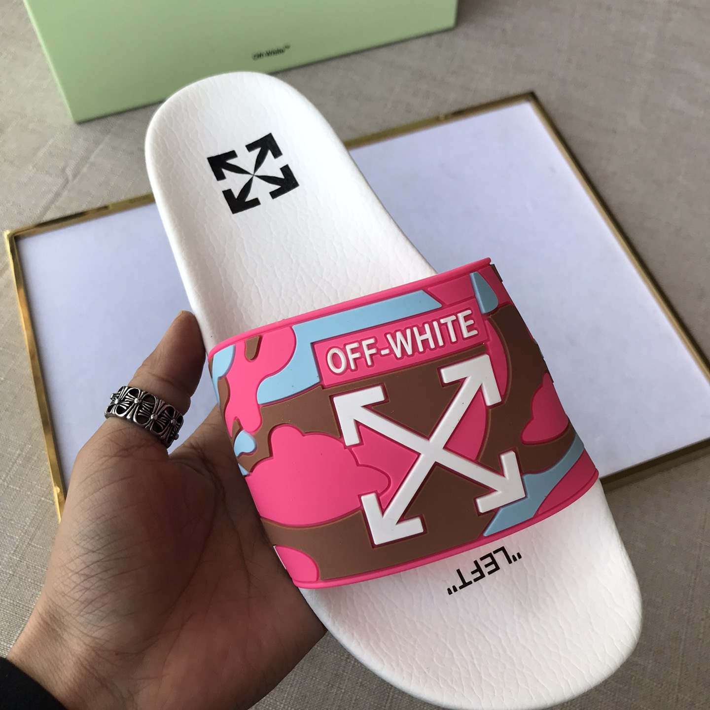 OFF White Mens Women Sandals Gr. 36-46