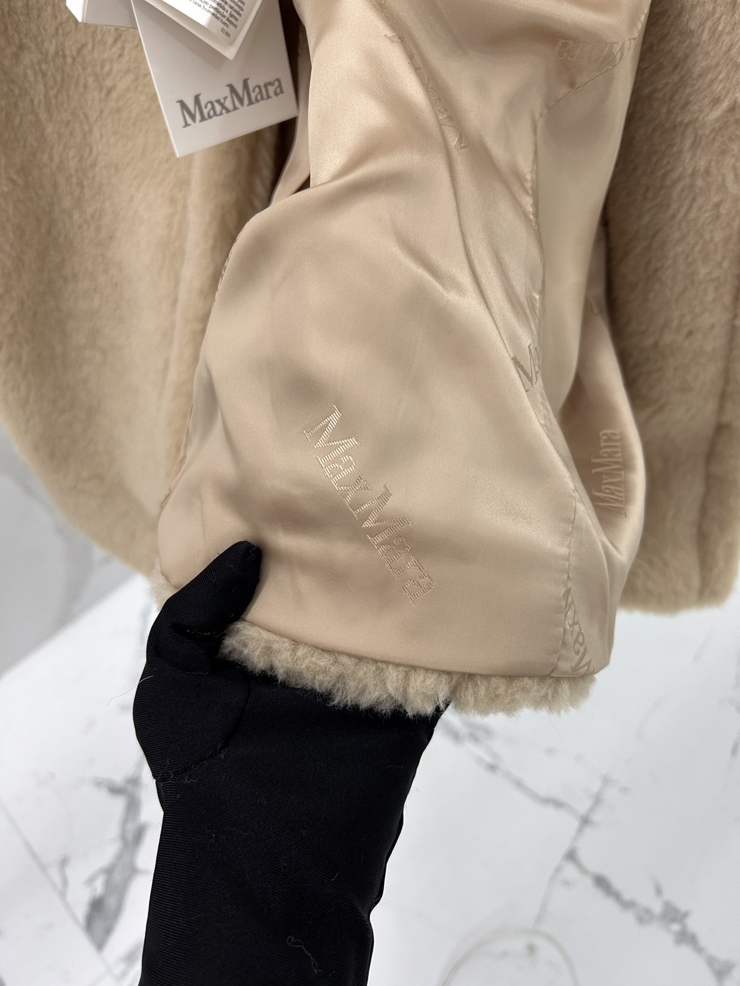 Max Mara Teddy fur long coat Size XS-M