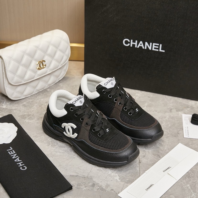 Chanel 2024 New Coton Tweed Sneaker Size 36-46