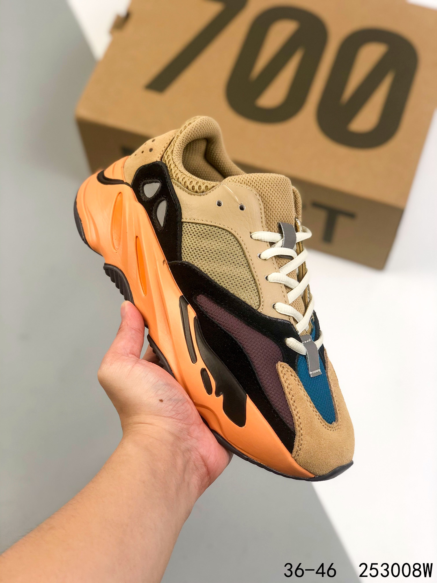 Yeezy Boost 700 V1 Sun Mens/Women's Sneakers Shoes 36 - 45