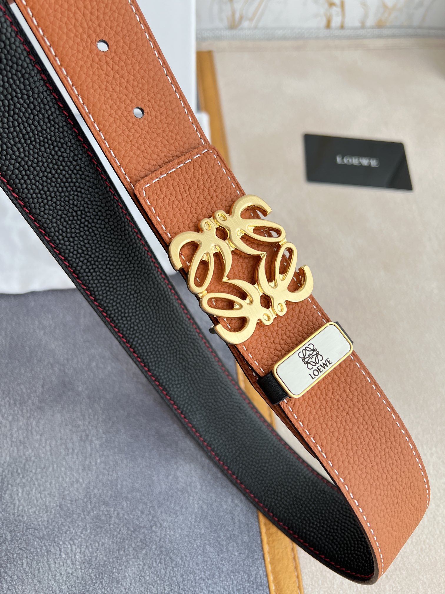 Loewe Men Belt Width 3.8cm