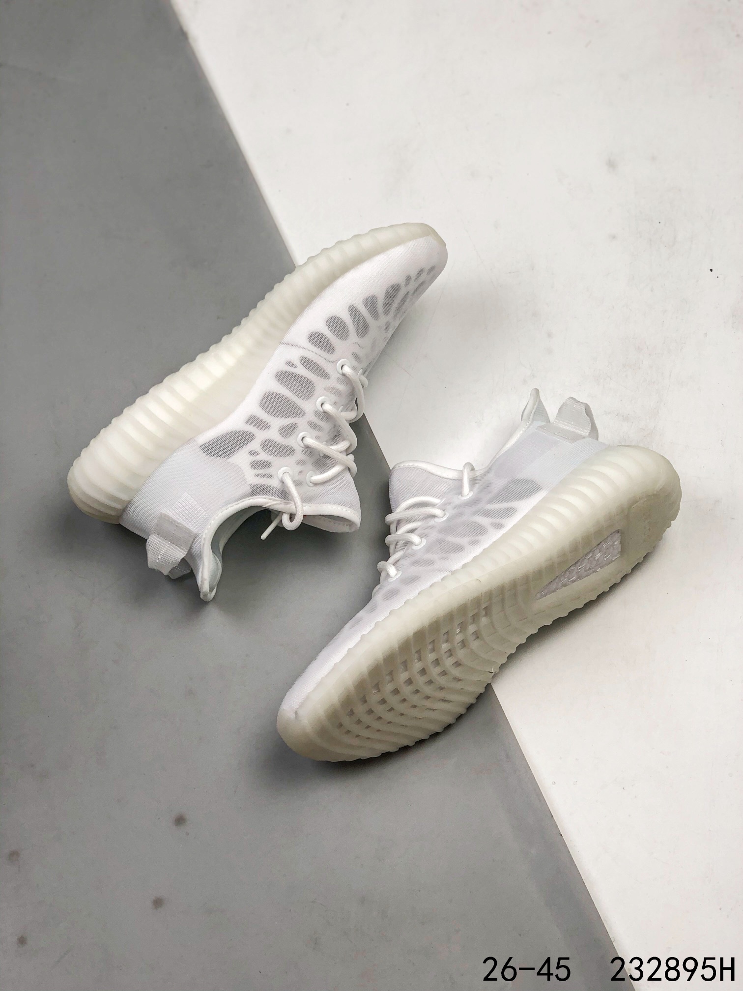 Yeezy 350 Boost 350 V2 Mono Lce Mens/Women Sneakers Shoes White 36 - 45