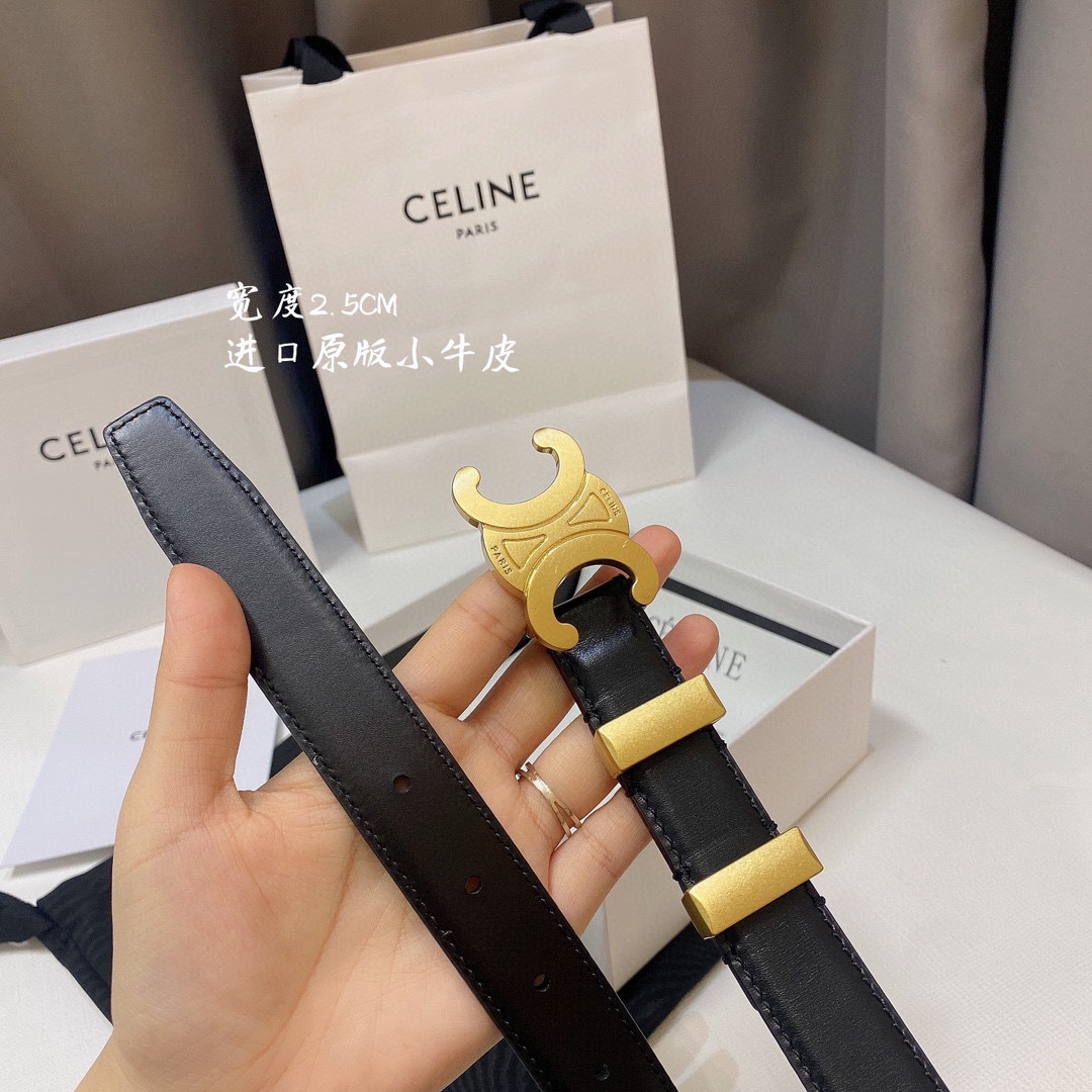 Celine Women Belt Width 2.5cm