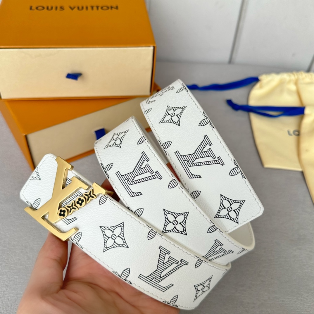 Louis Vuitton Men Belt Width 4cm