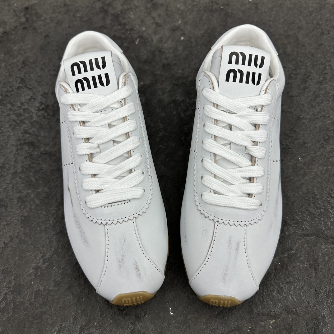 MiuMiu Plume Nappa Sneaker Size 35-40