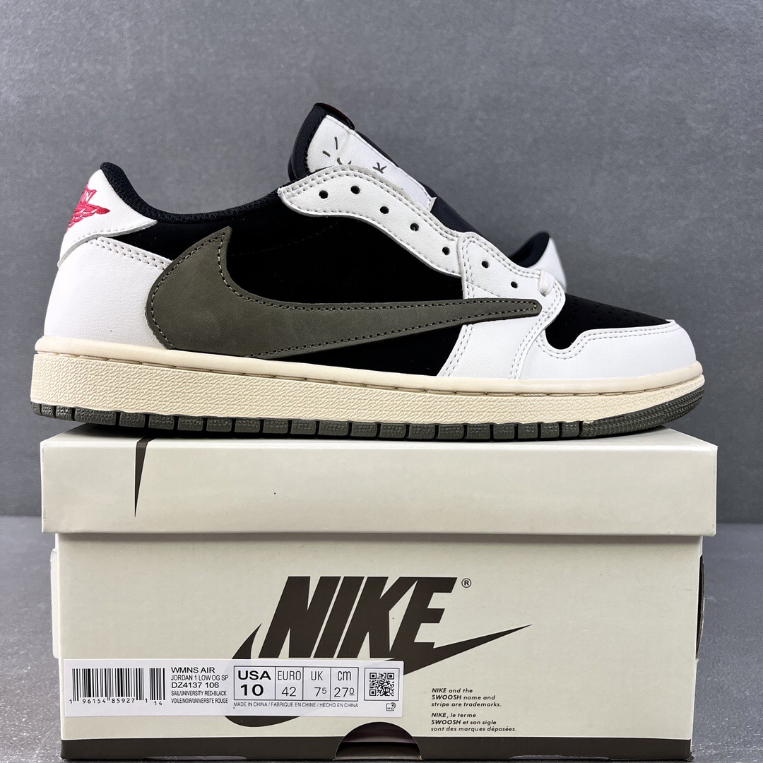 Nike Air Jordan 1 x Travis Scott Low Top Sneaker Shoes Gr. 36-46