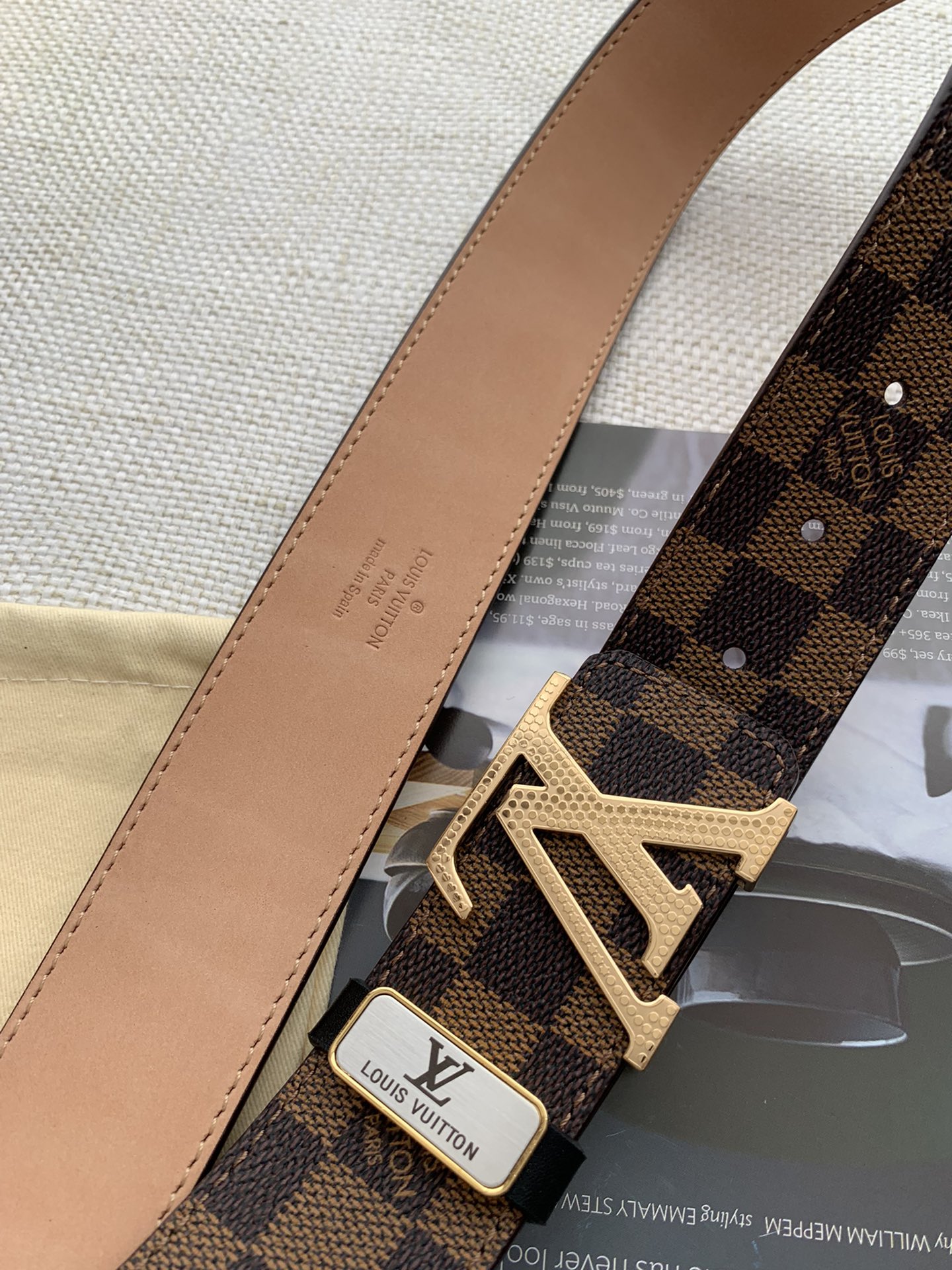 Louis Vuitton Men Belt Width 3.8cm