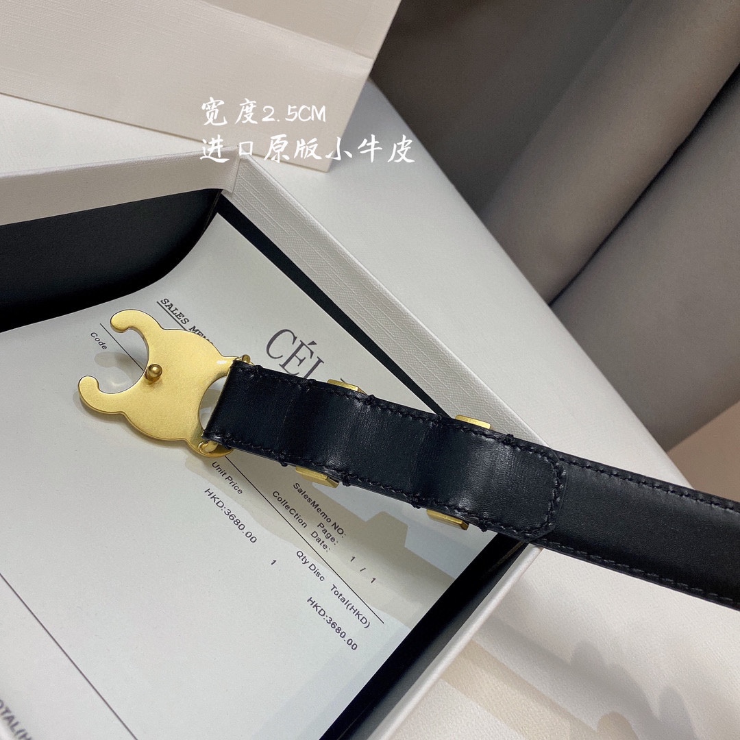 Celine Women Belt Width 2.5cm