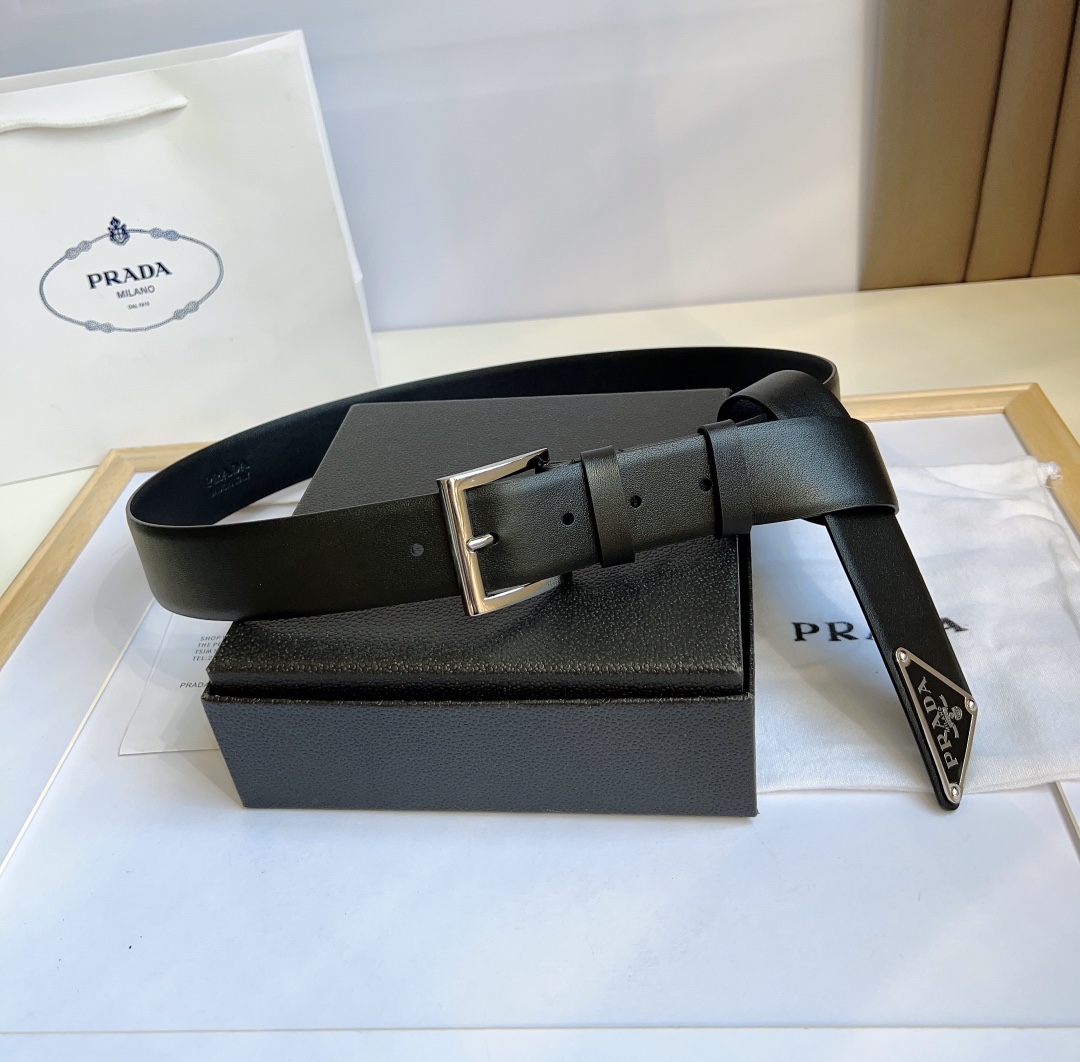 Prada Men Belt Width 3.5cm