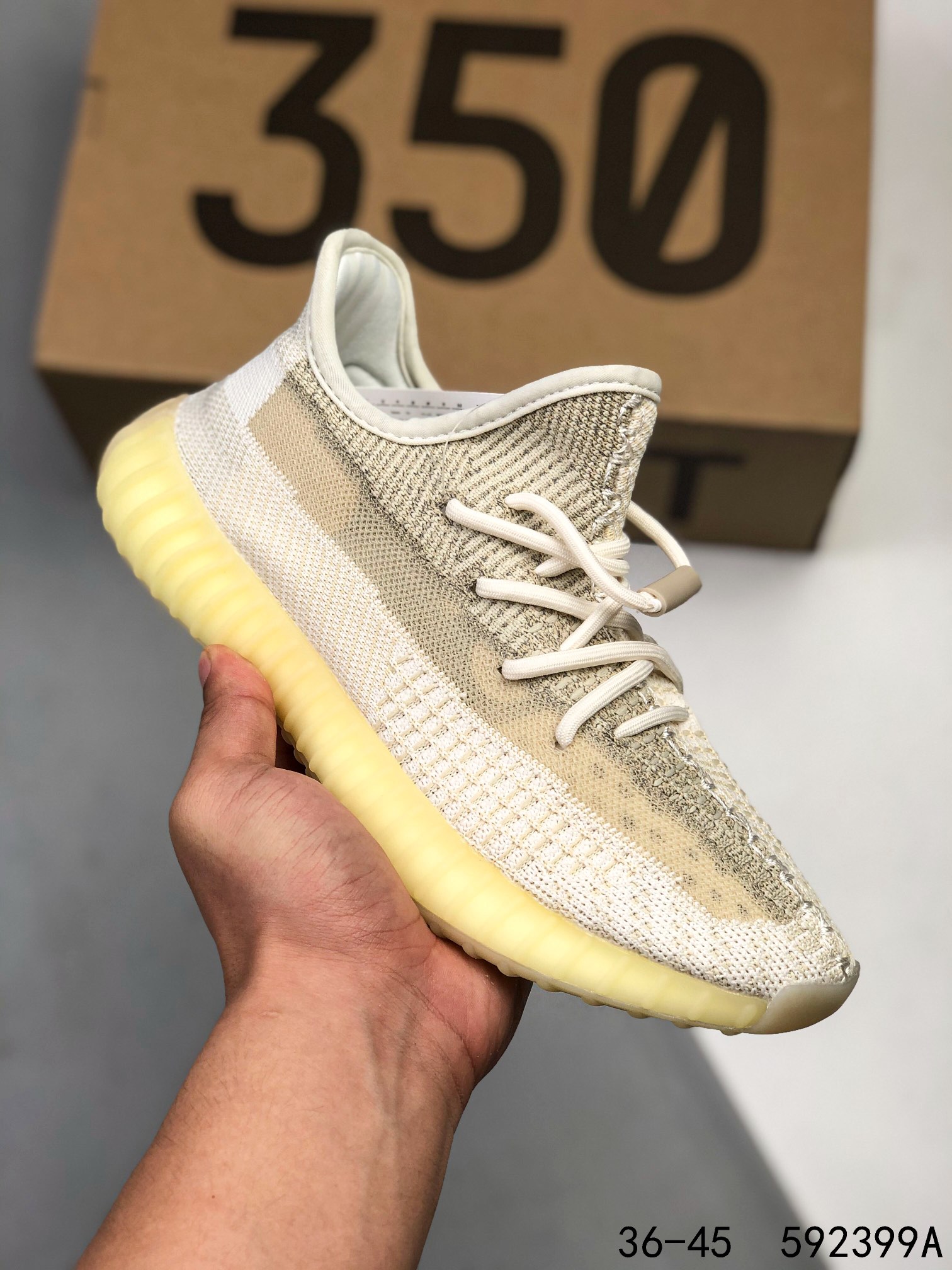 Yeezy 350 Boost 350 V2 Mens/Women Sneakers Shoes Pale Yellow 36 - 45