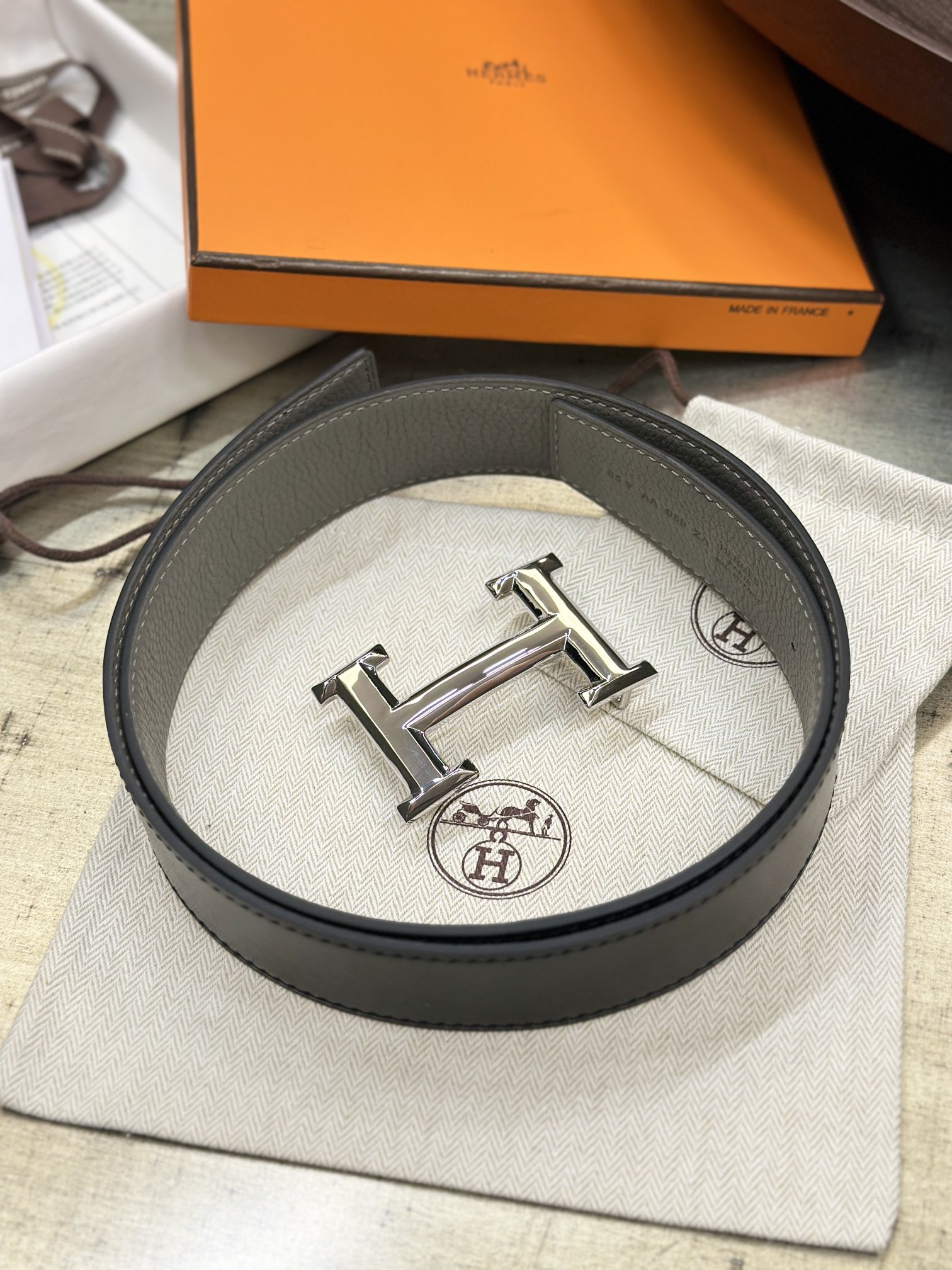 Hermes Men Belt Width 3.8cm