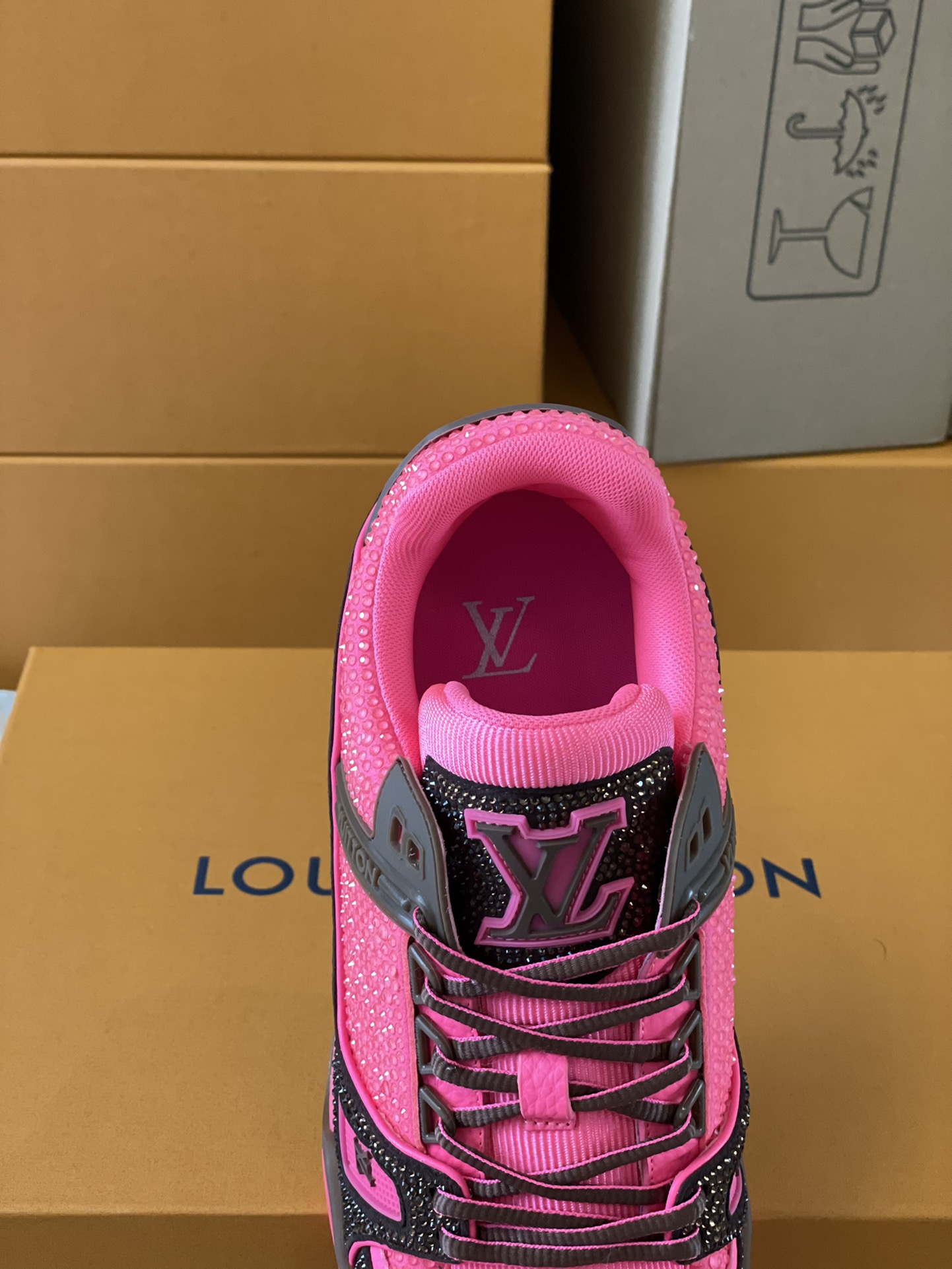 Louis Vuitton LV Trainer Diamond Sneaker Size 36-46