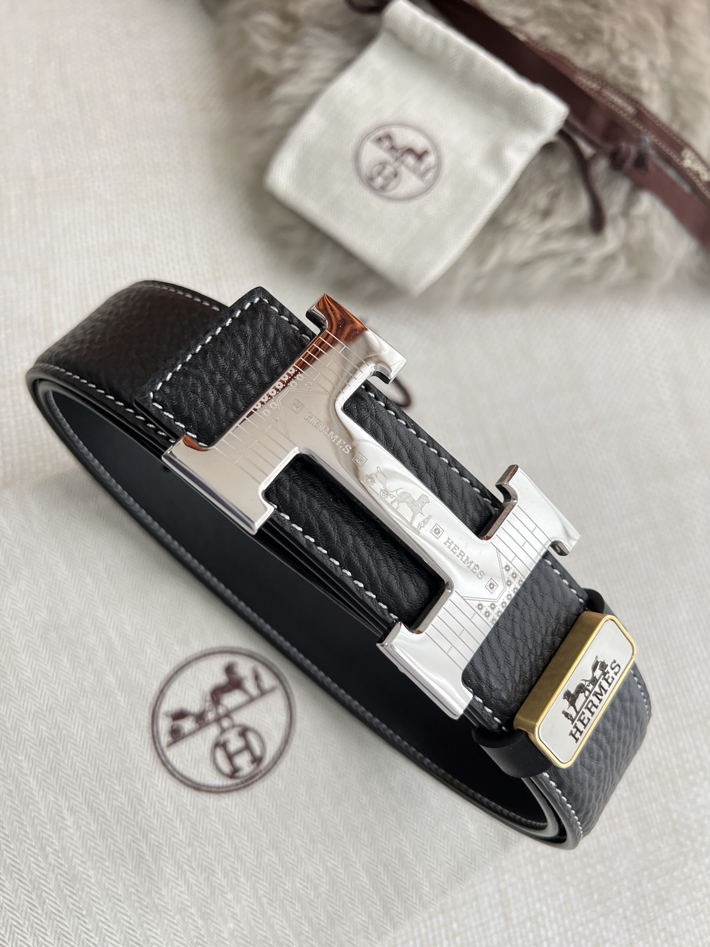 Hermes Men Belt Width 3.8cm