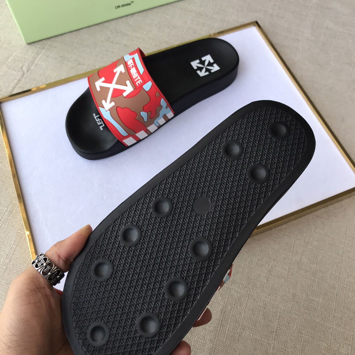 OFF White Mens Women Sandals Gr. 36-46