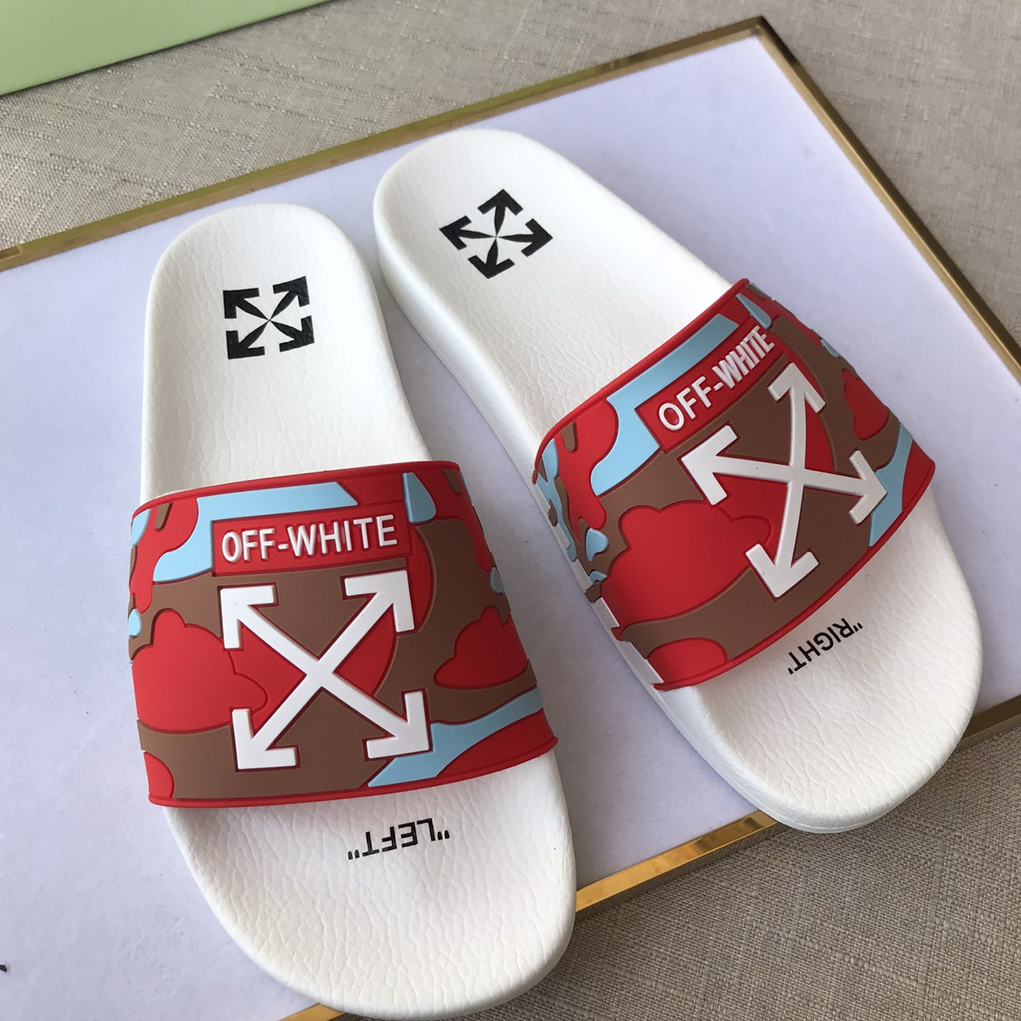 OFF White Mens Women Sandals Gr. 36-46