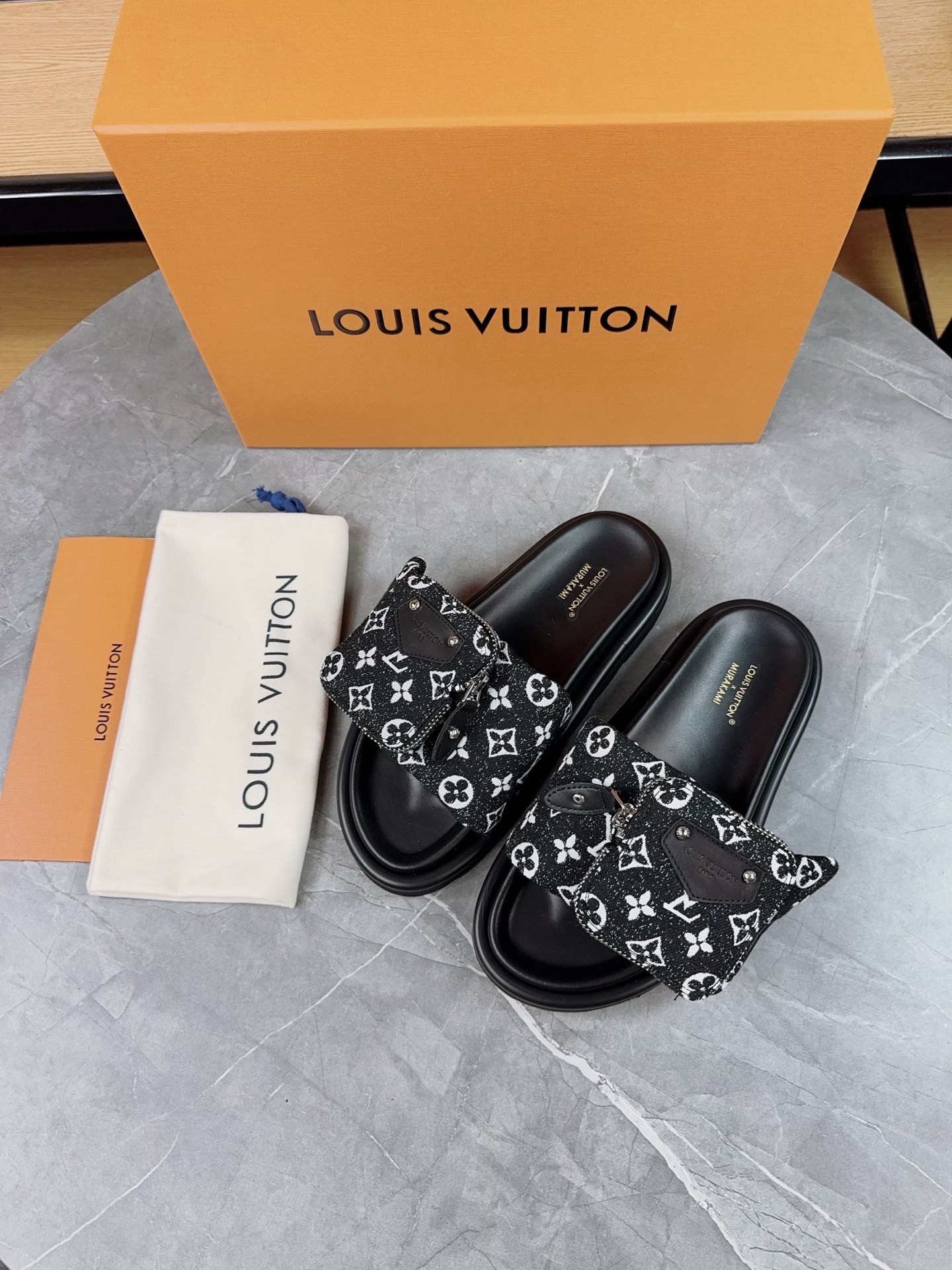 Louis Vuitton Pool Pillow Flat Comfort Slippers Size 36-46