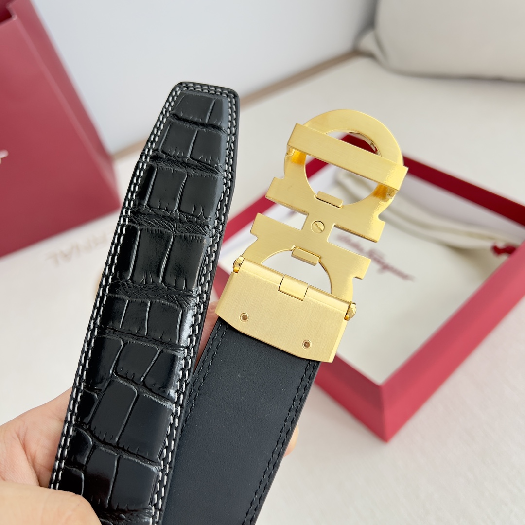 Ferragamo Men Belt Width 3.5cm