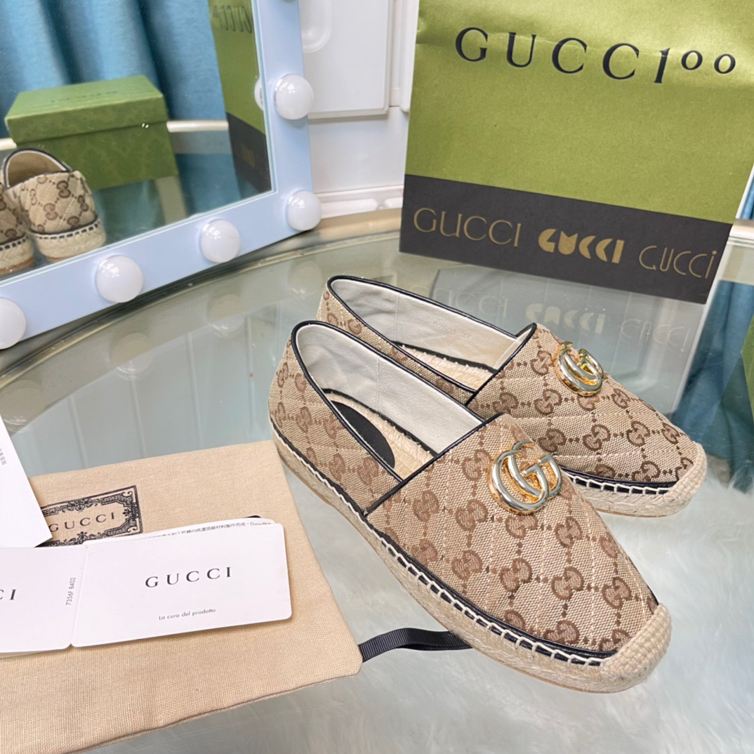 Gucci Espadrille with Double G Size 35-41 2-Color