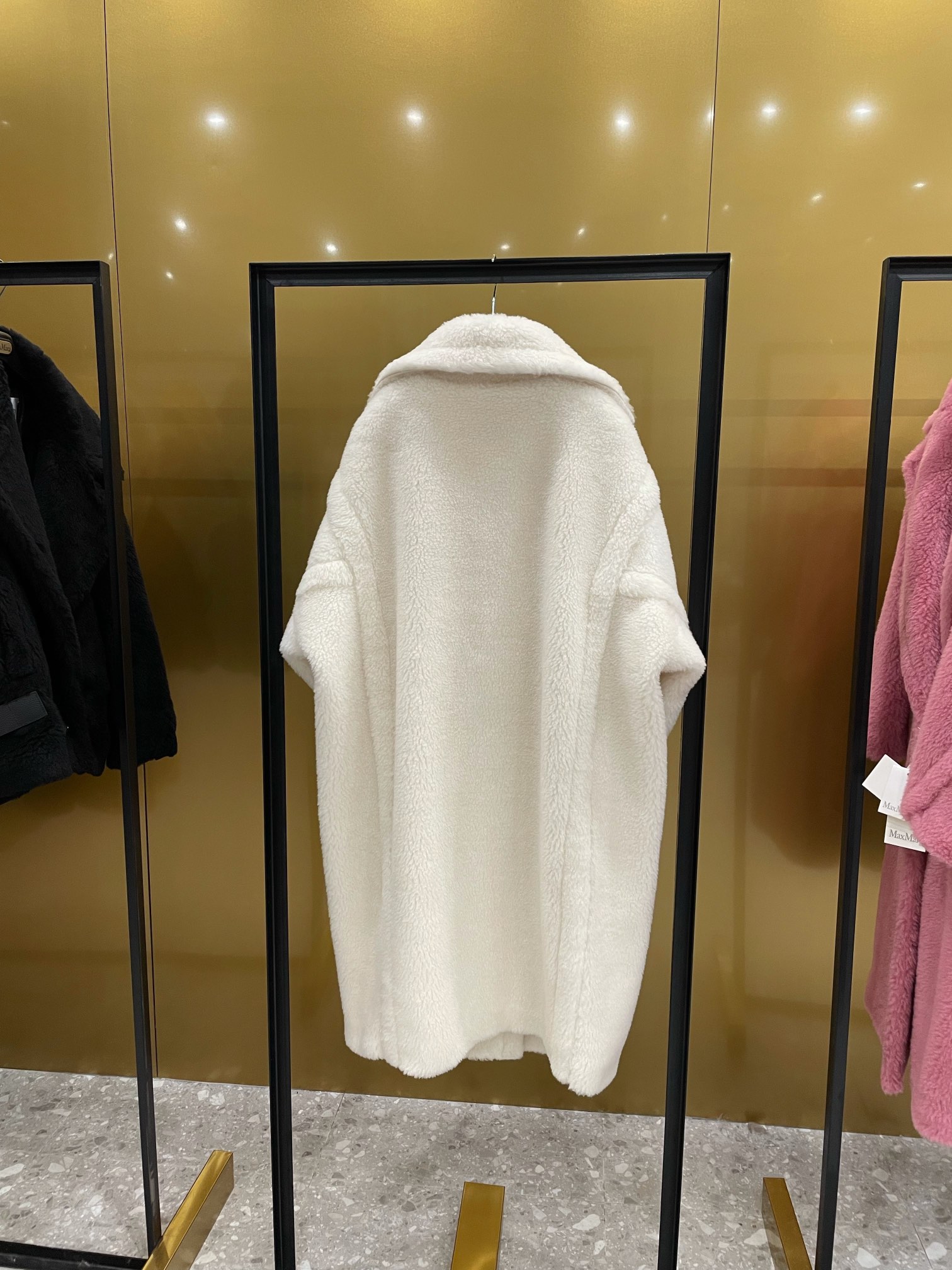 Max Mara Teddy fur long coat Size XS-M