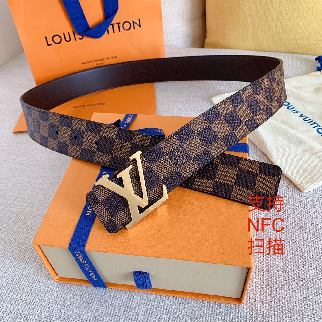 Louis Vuitton Men Belt Width 4cm