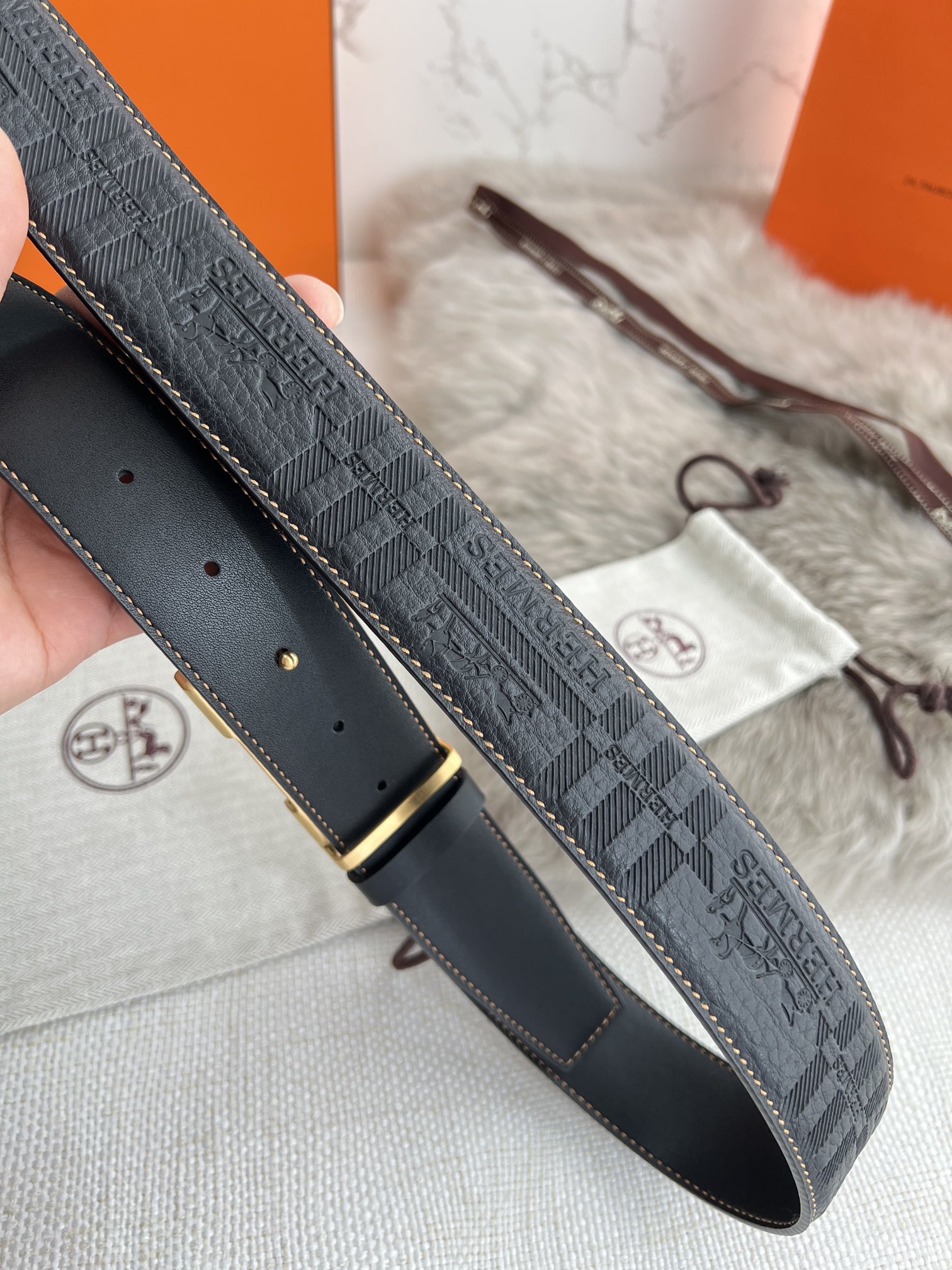 Hermes Men Belt Width 3.8cm