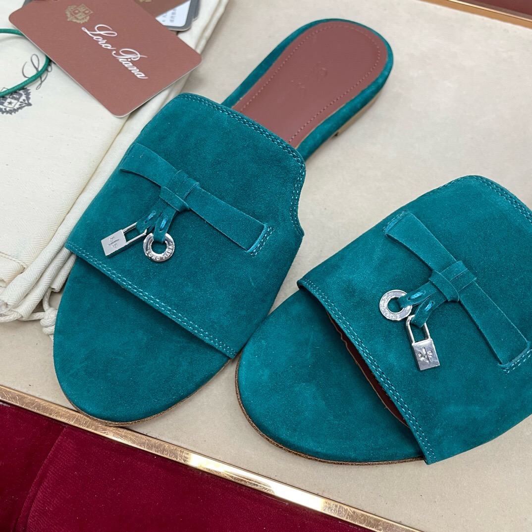 Loro Piana Charms Slipper Women Slippers Size 36-41