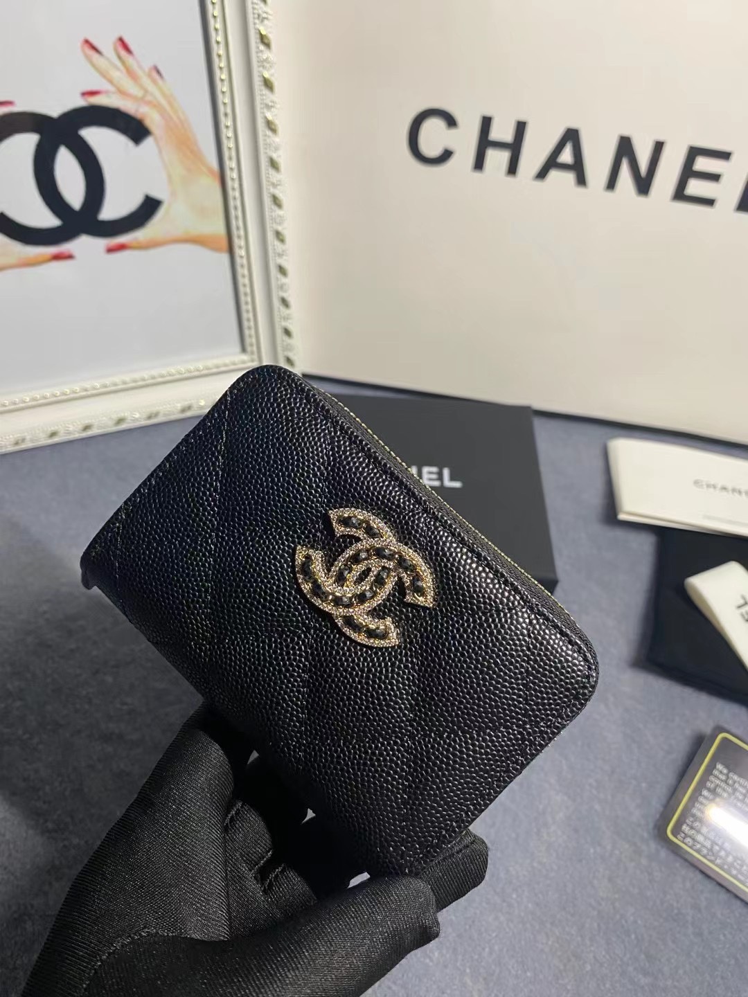 Chanel Card Holder Size 11*7*2cm