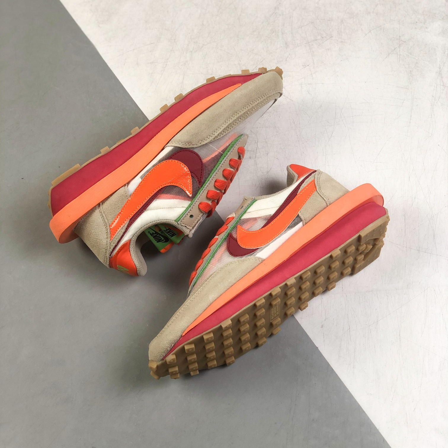 Nike x Sacai LDV Waffle Sneakers Shoes Black Mens/Women 36 - 46