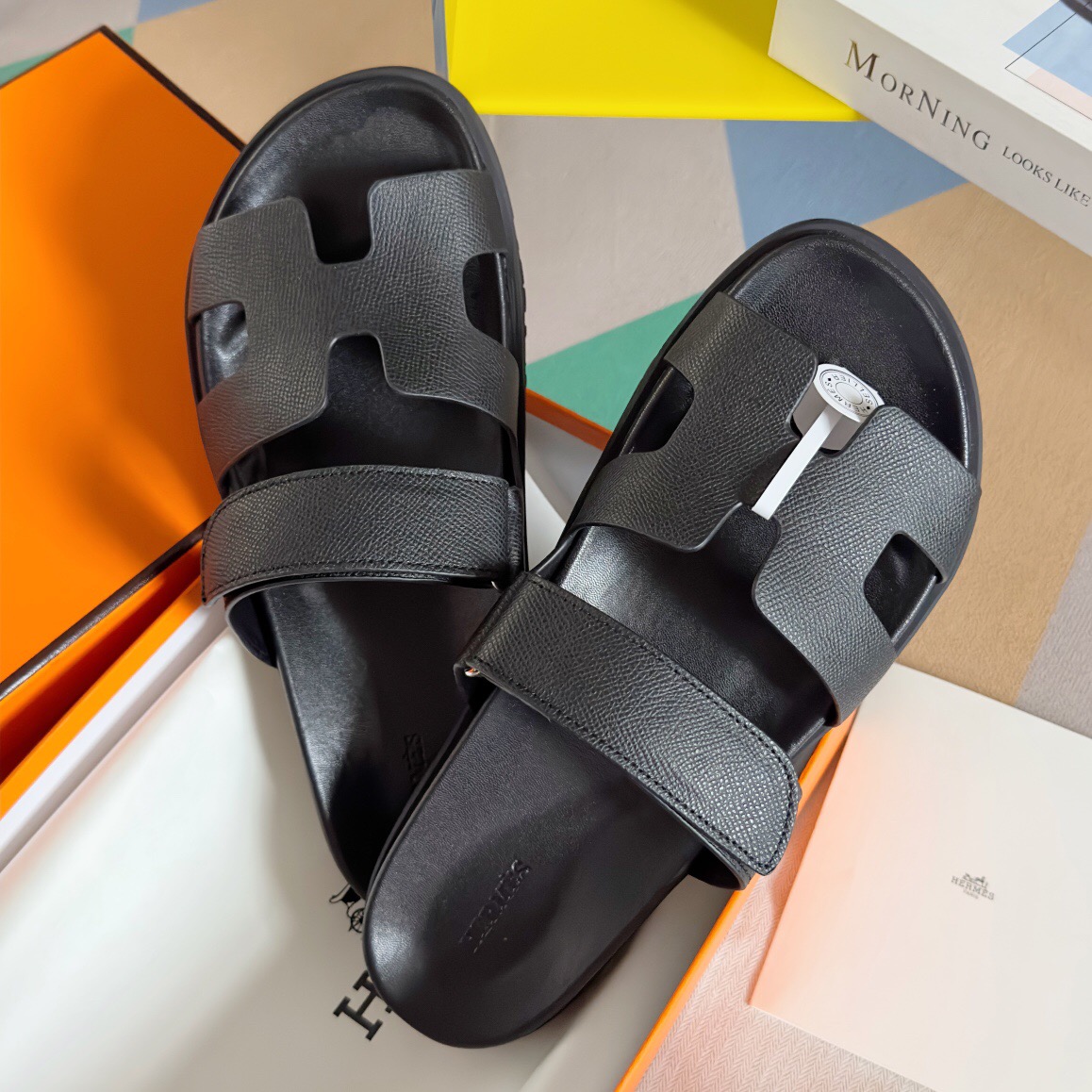 Hermes chypre Slippers Size 36-45