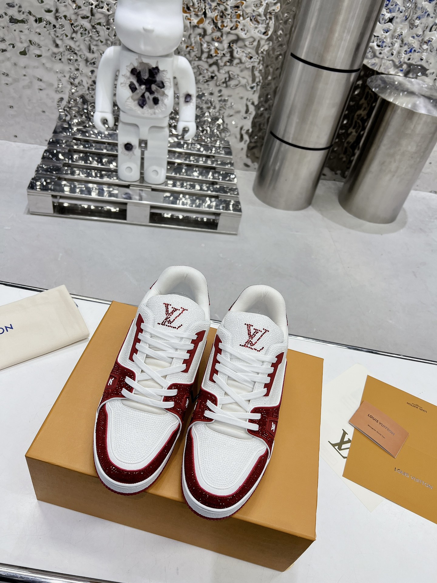 Louis Vuitton LV Trainer Diamond Sneaker Size 36-46