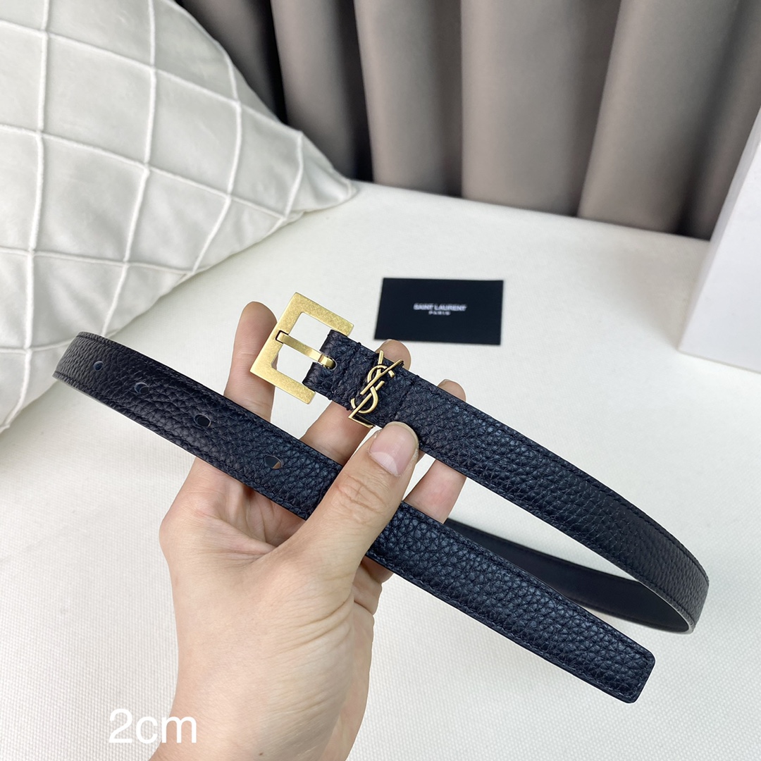 YSL Women Belt Width 2cm