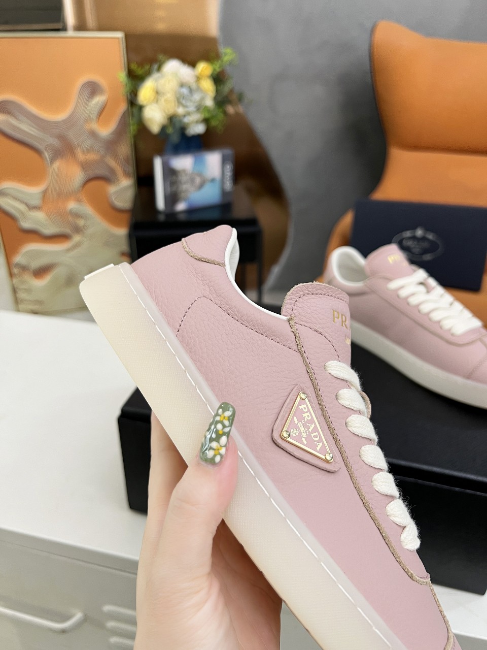 Prada Lane Deer Leather Sneakers Size 36-45