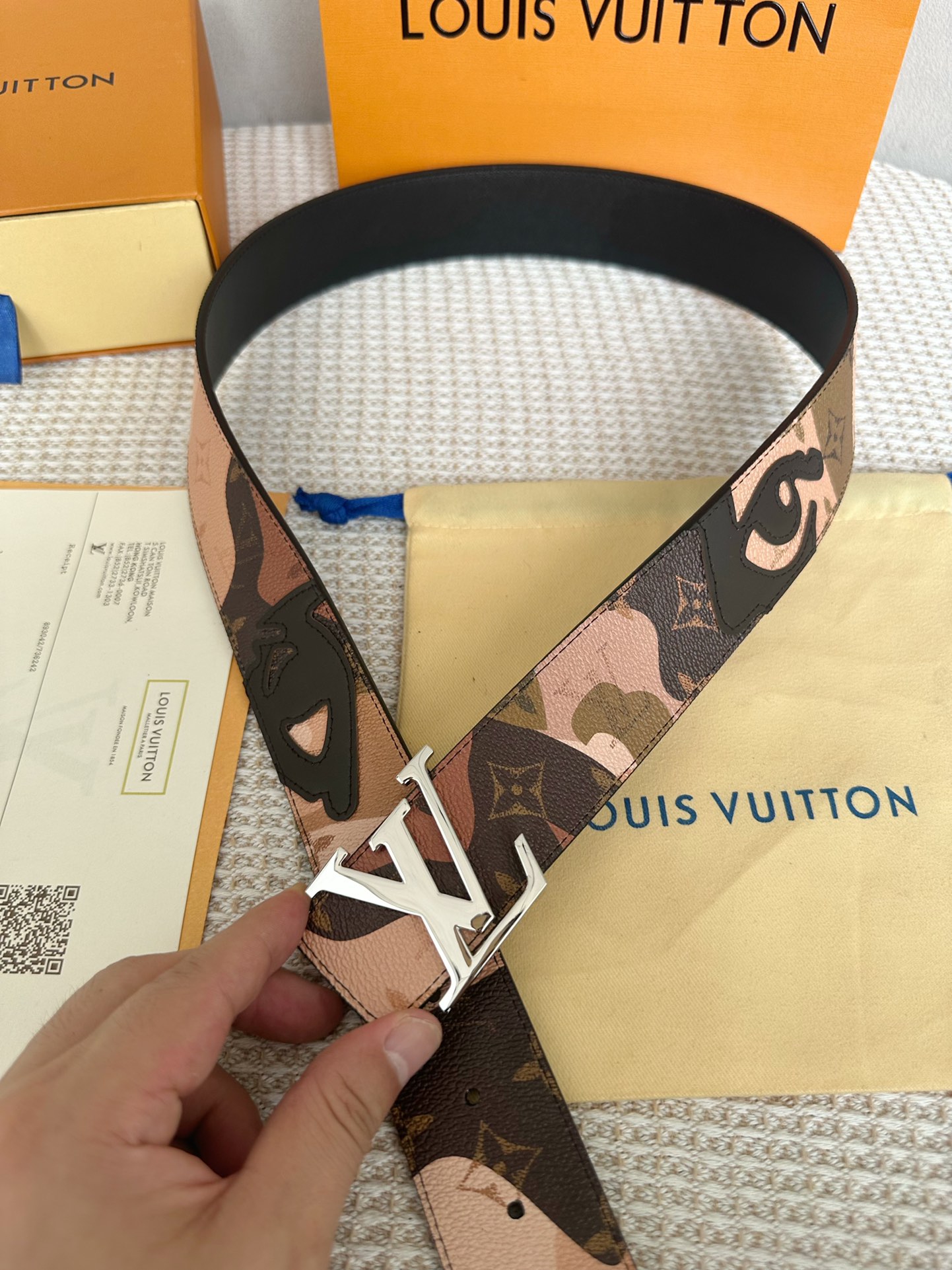Louis Vuitton Men Belt Width 4cm
