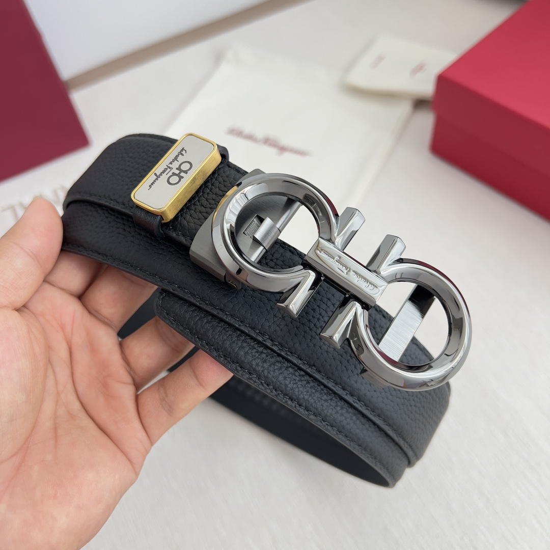 Ferragamo Men Belt Width 3.5cm