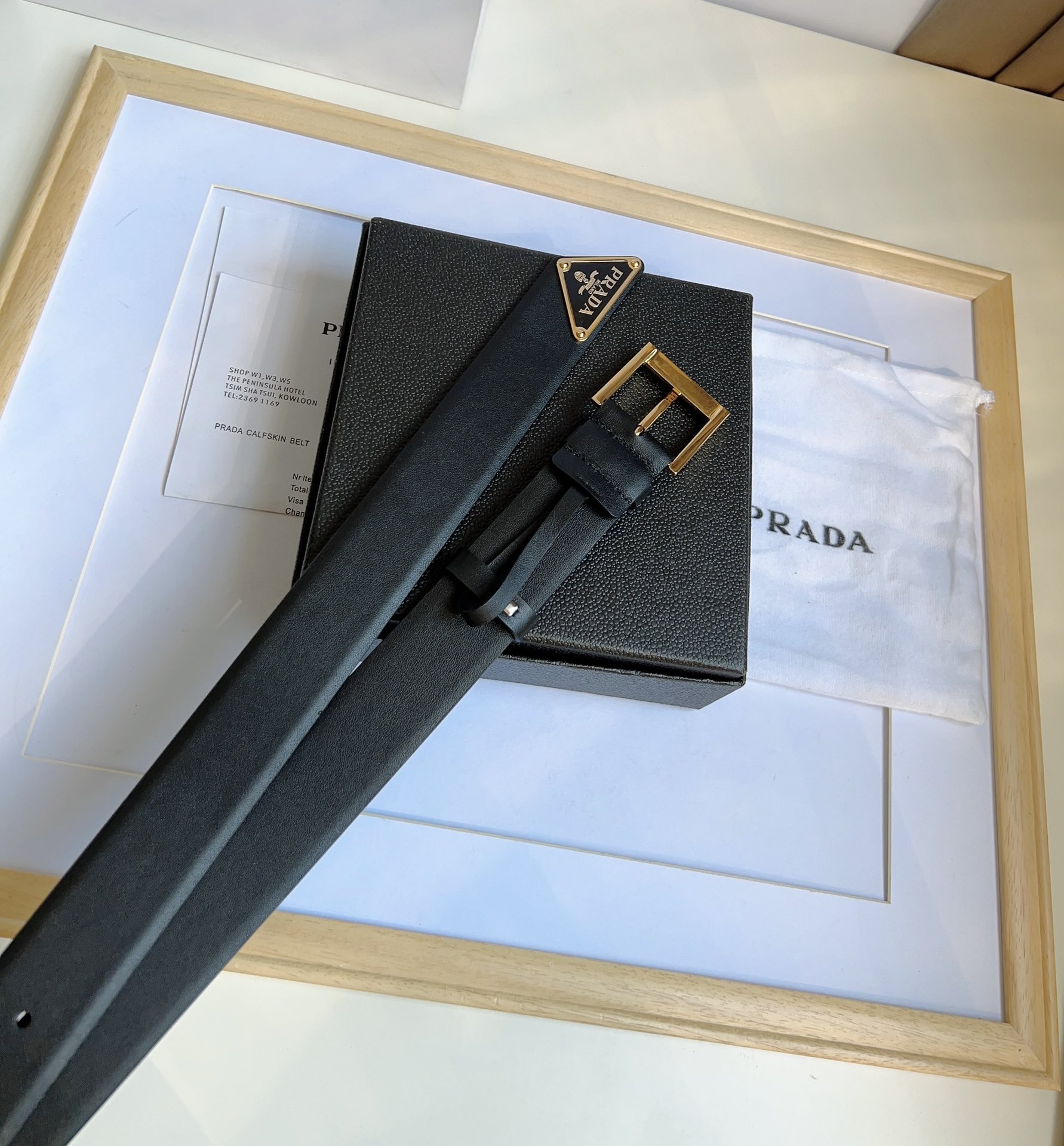 Prada Men Belt Width 3.5cm