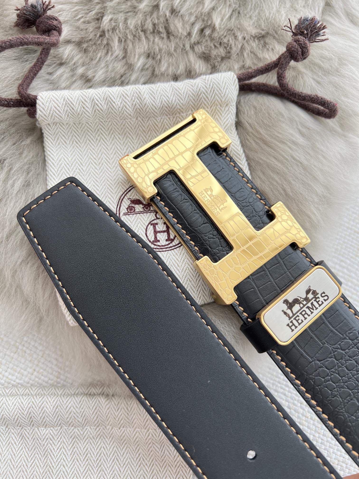 Hermes Men Belt Width 3.8cm