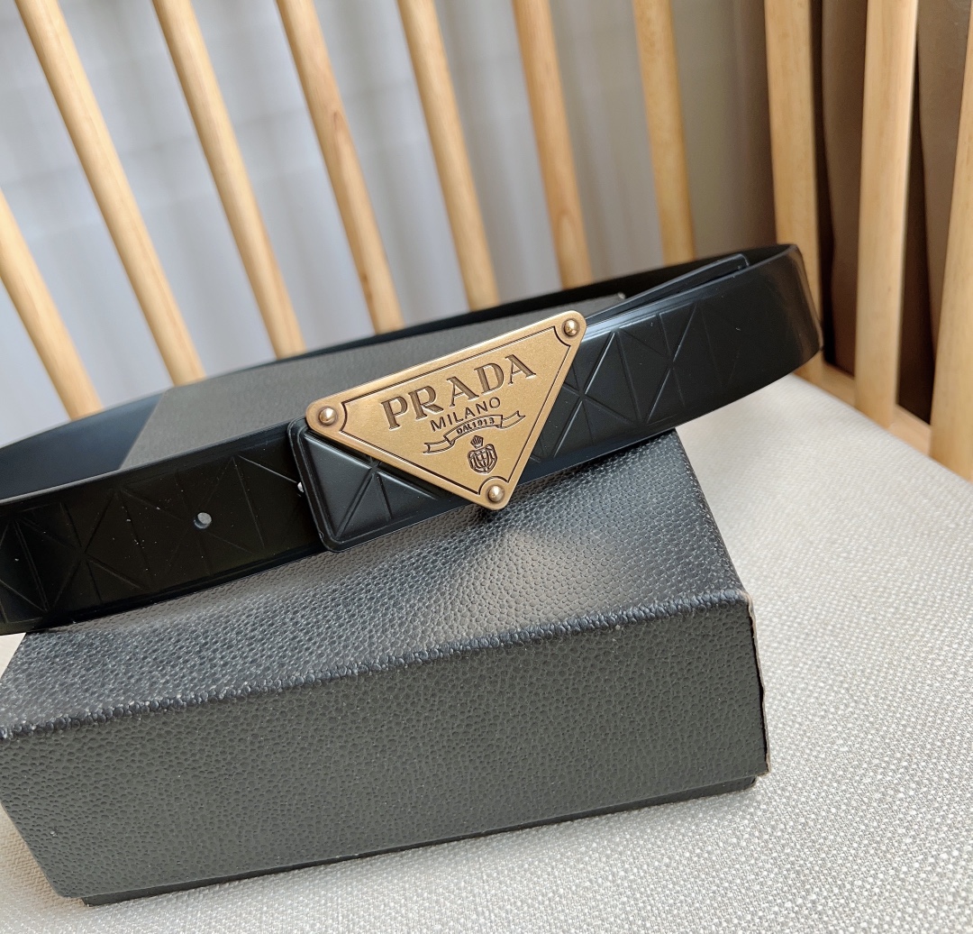 Prada Men Belt Width 3.5cm