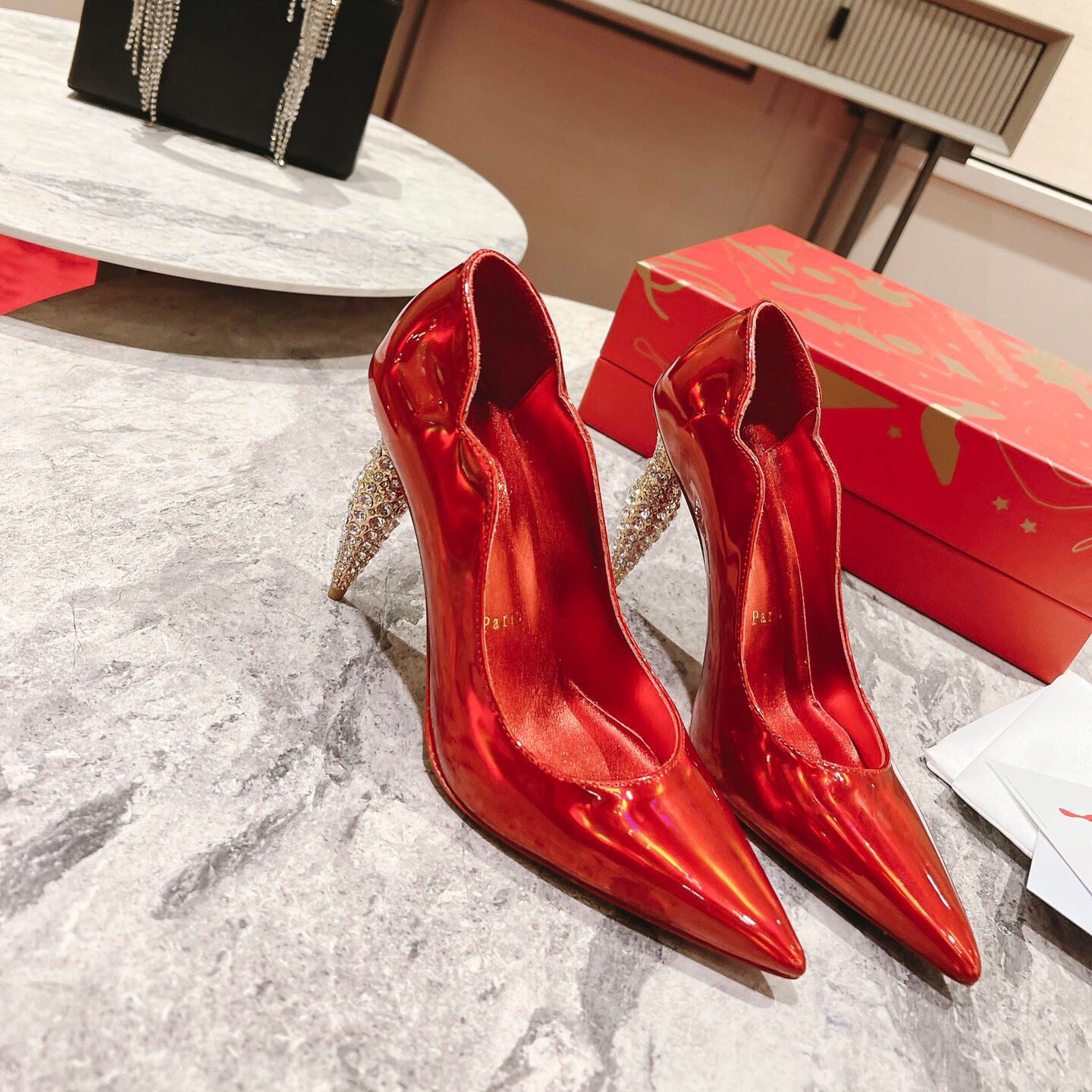 Christian Louboutin Lipstrass Pumps Size 35-41 2-Color