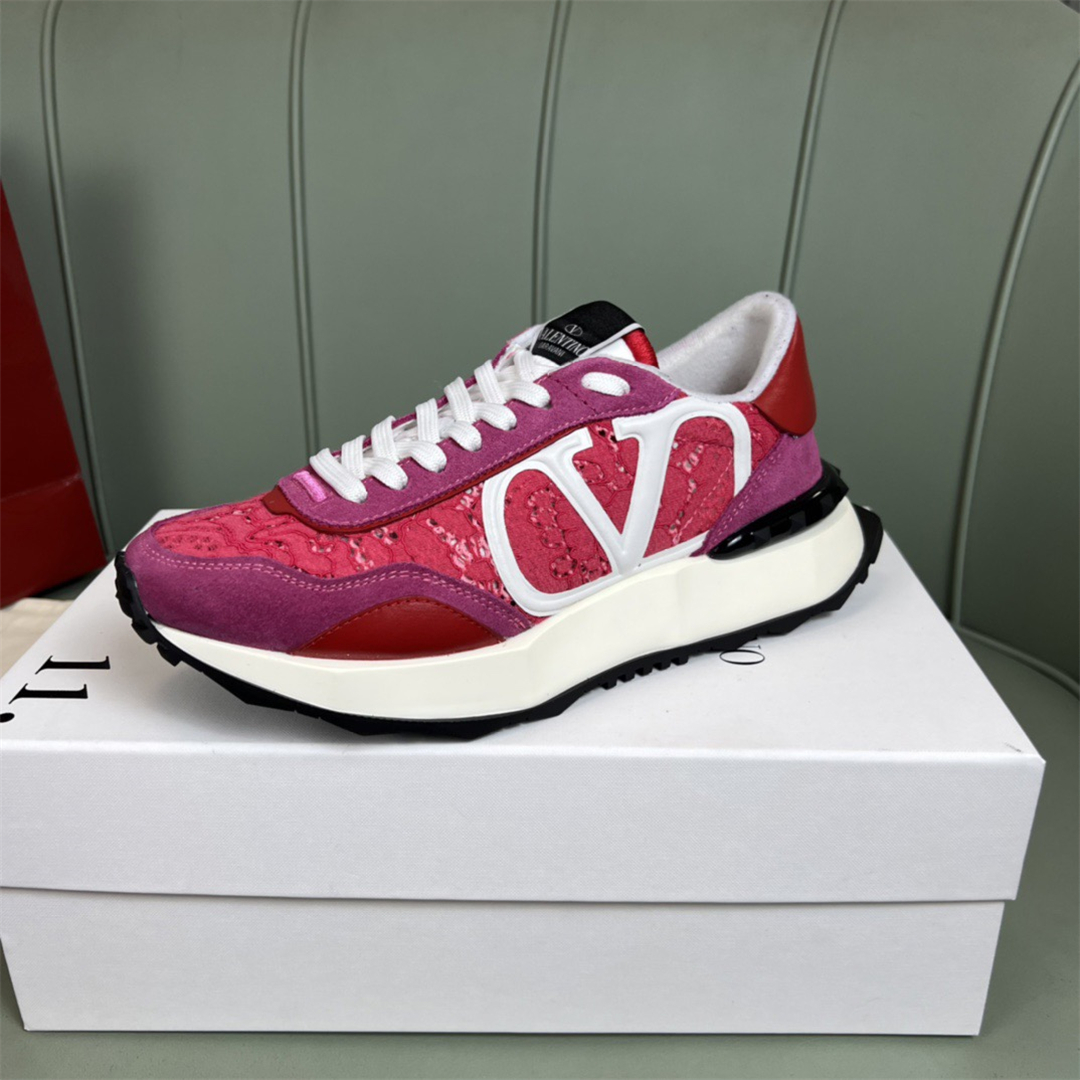 Valentino Lace and Mesh Lacerunner Sneaker Size 36-41   9-Color