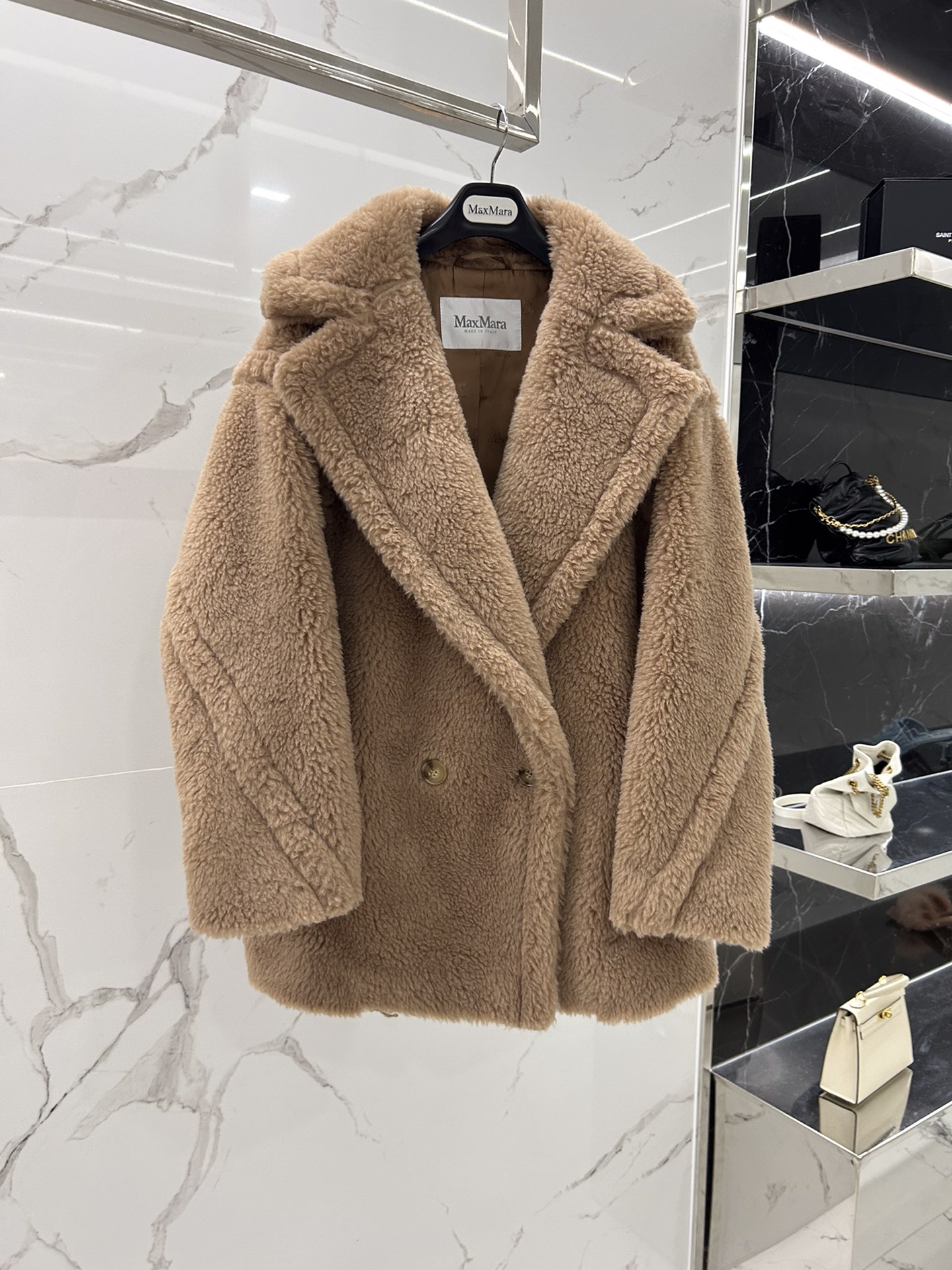 Max Mara Teddy fur Short coat Size XS-M