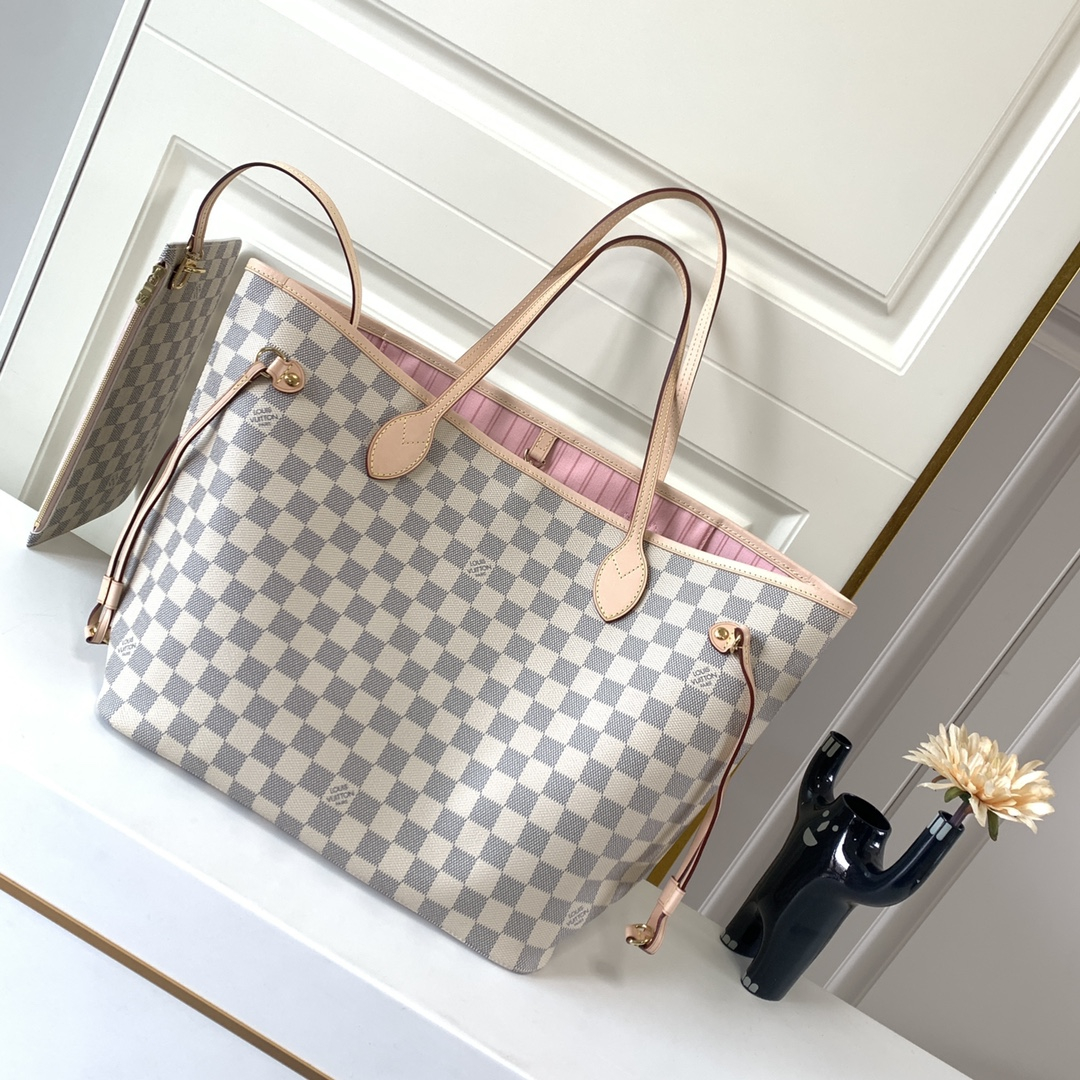Louis Vuitton N41605 Neverfull Women Bags Pink Size 32*29*17cm