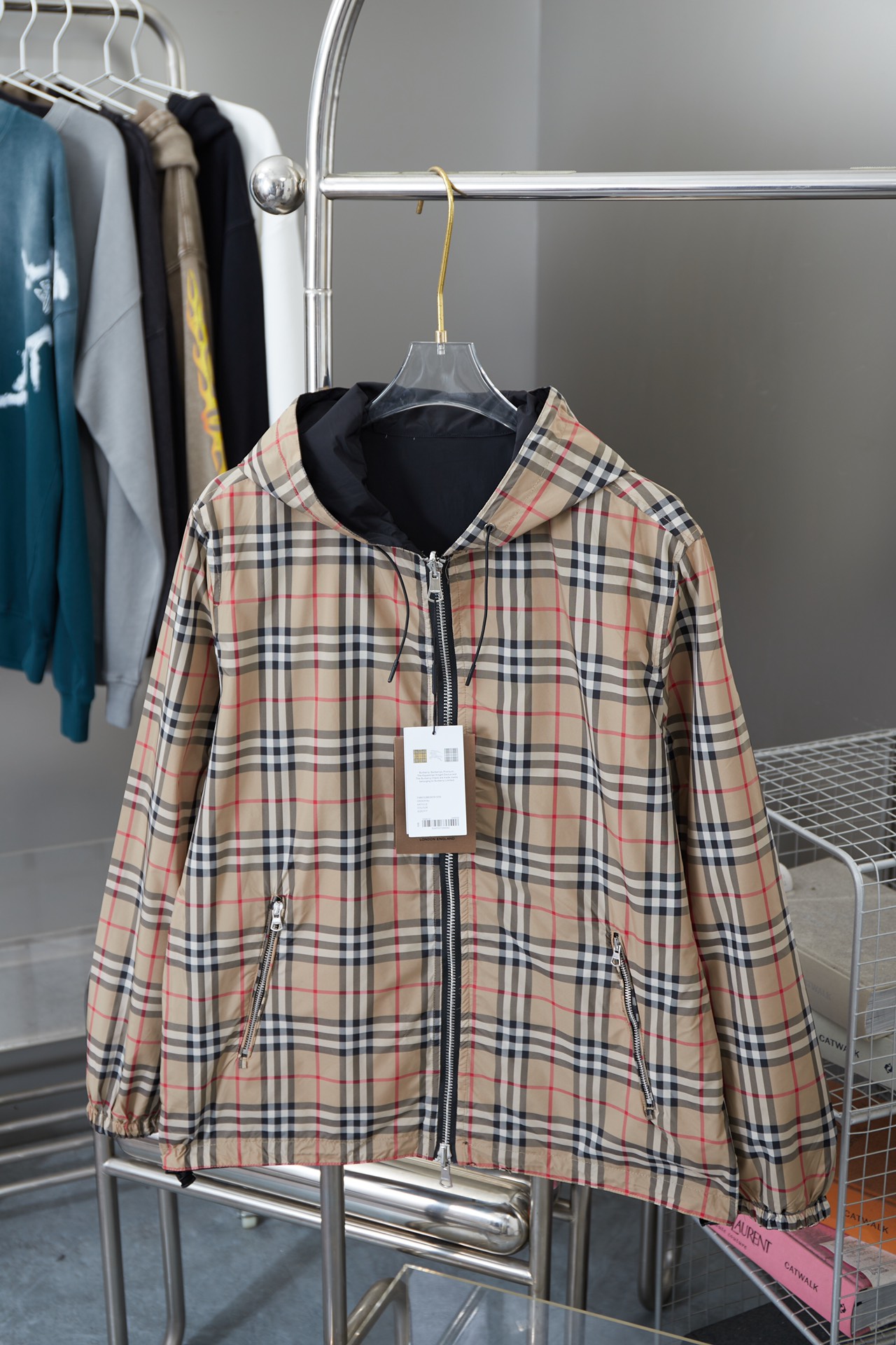 Burberry New 25ss Jacket Plaid Size S-XL