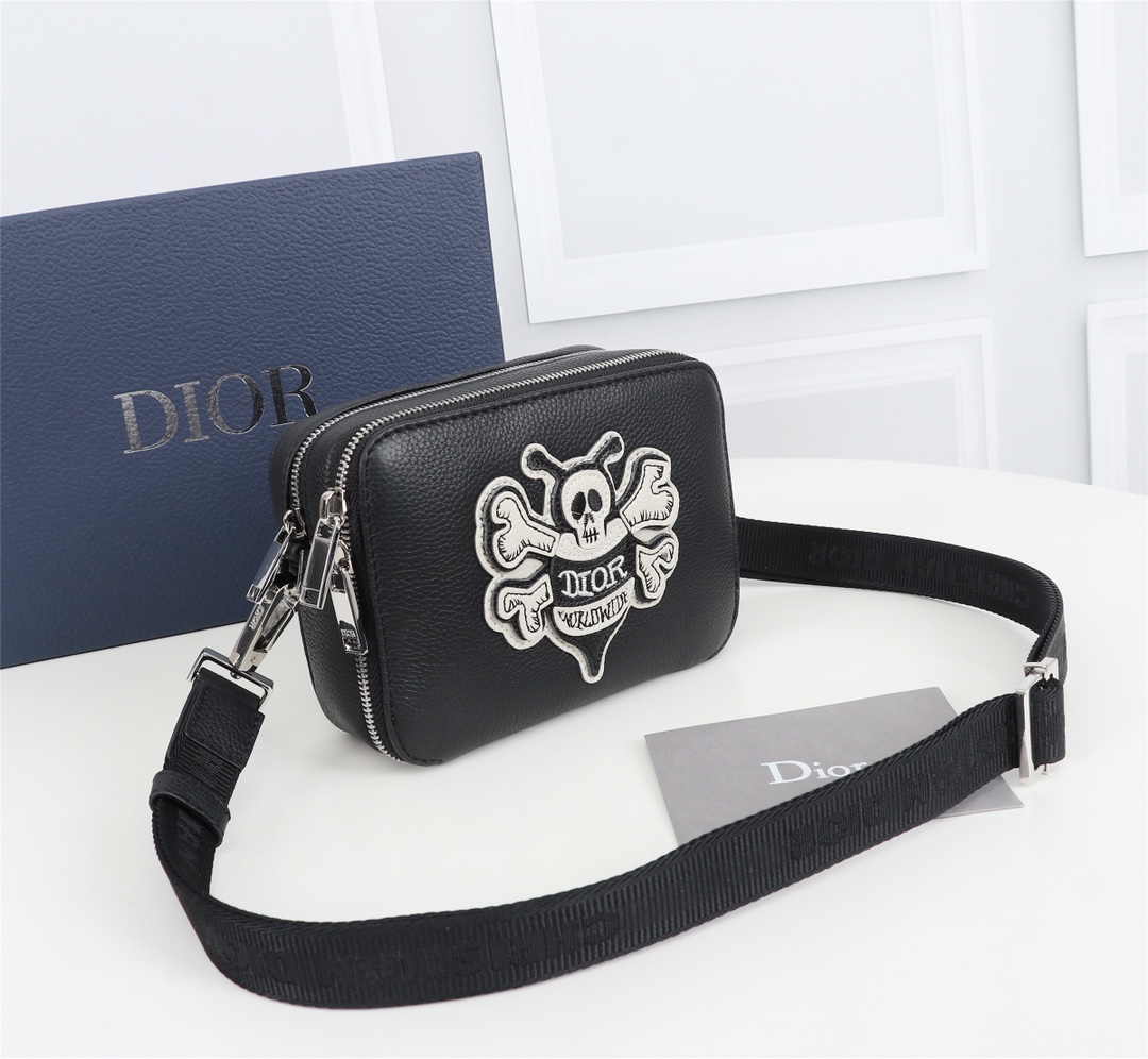 Dior Mens Shoulder Bags 17*12.5*5cm