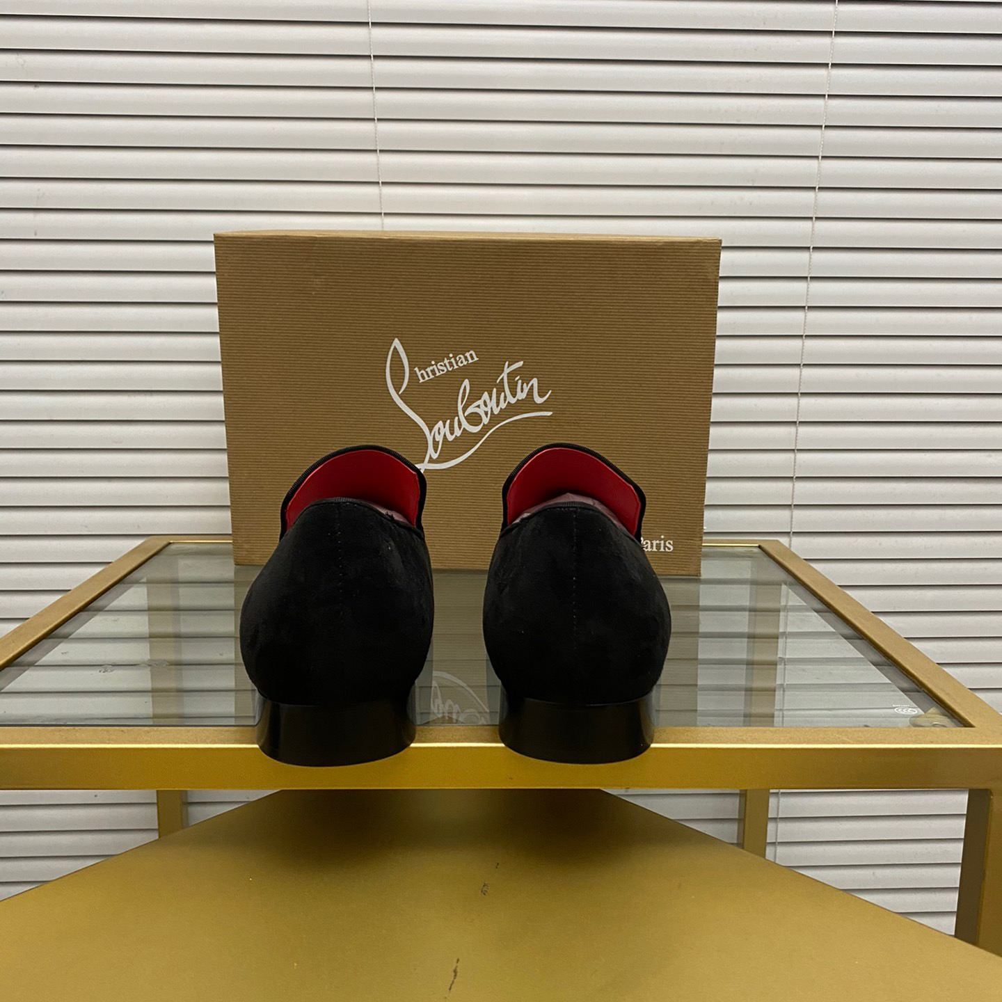 Christian Louboutin Navy Dandelion Strass Loafers Size 39-45