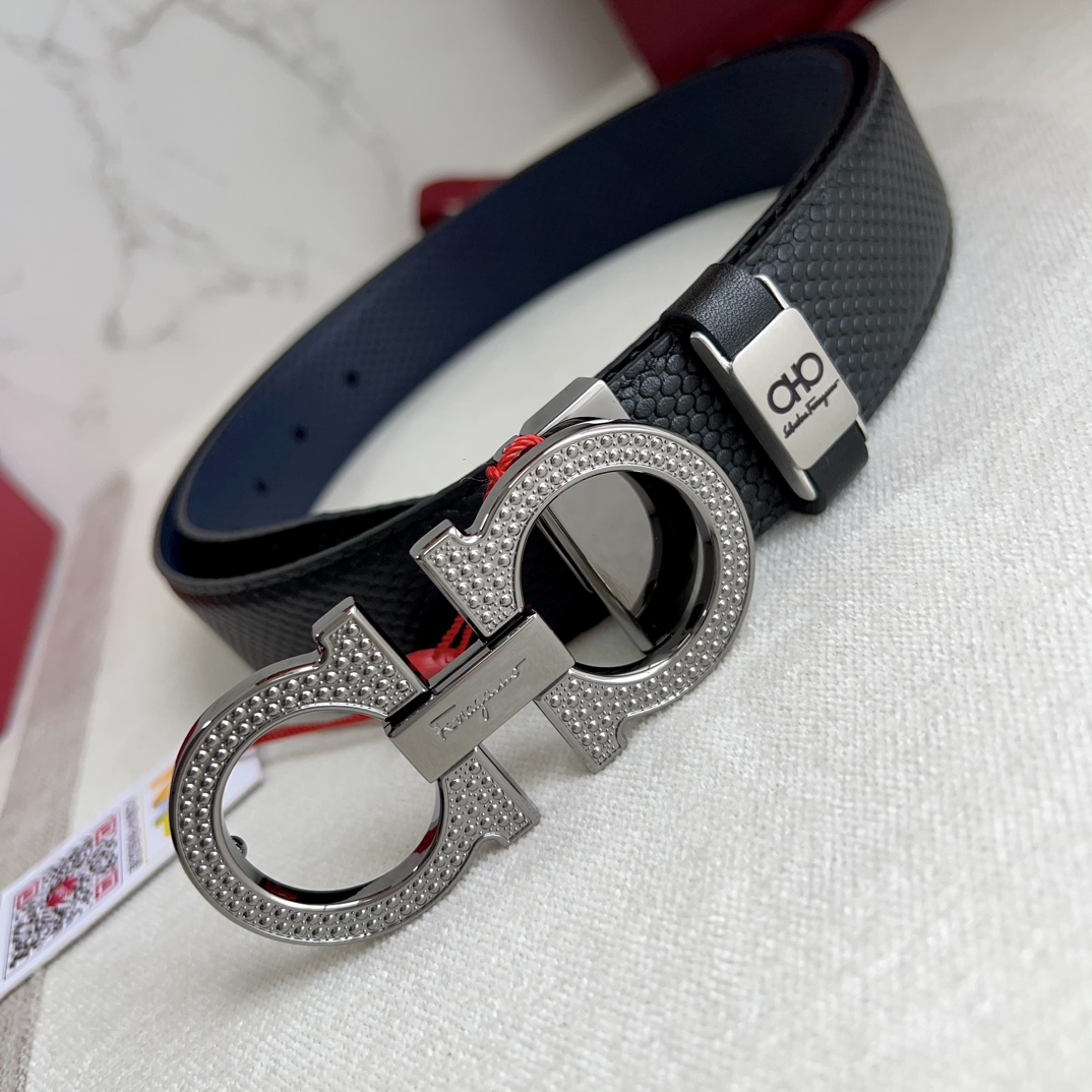 Ferragamo Men Belt Width 3.5cm