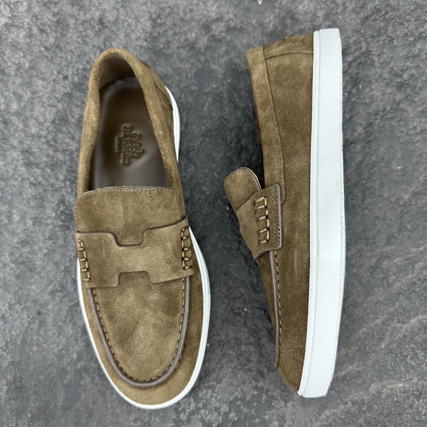 Hermes Job Unisex Loafers Size 35-46