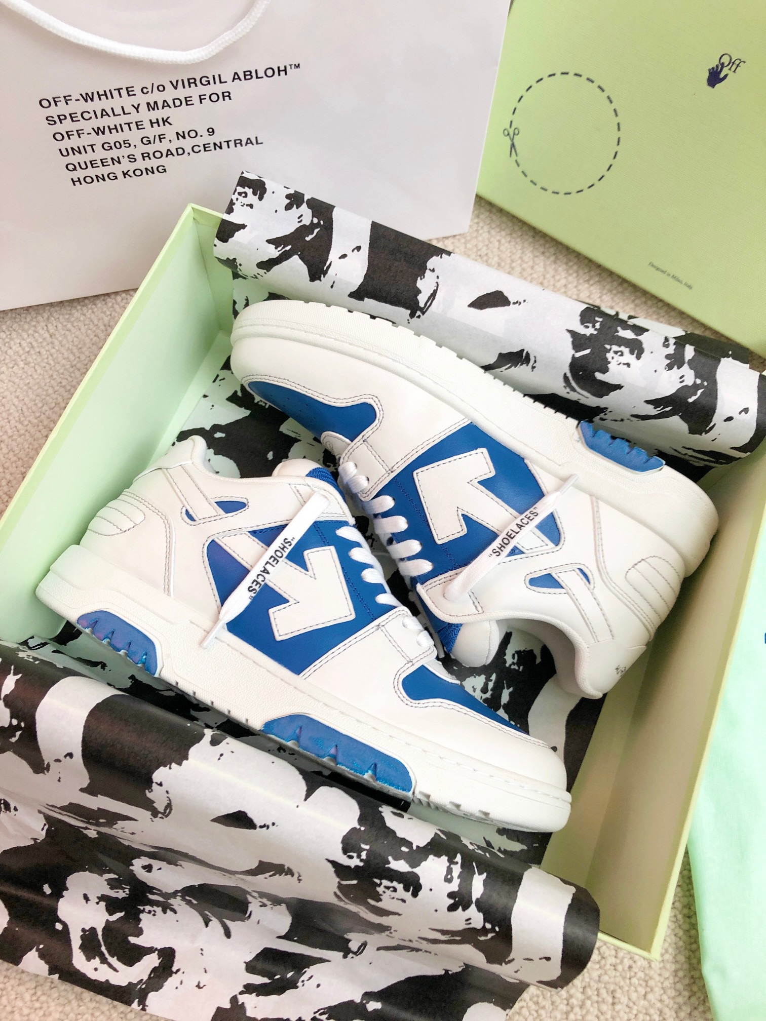 OFF White Out of Office Calf Leather Sneaker Size 36-45